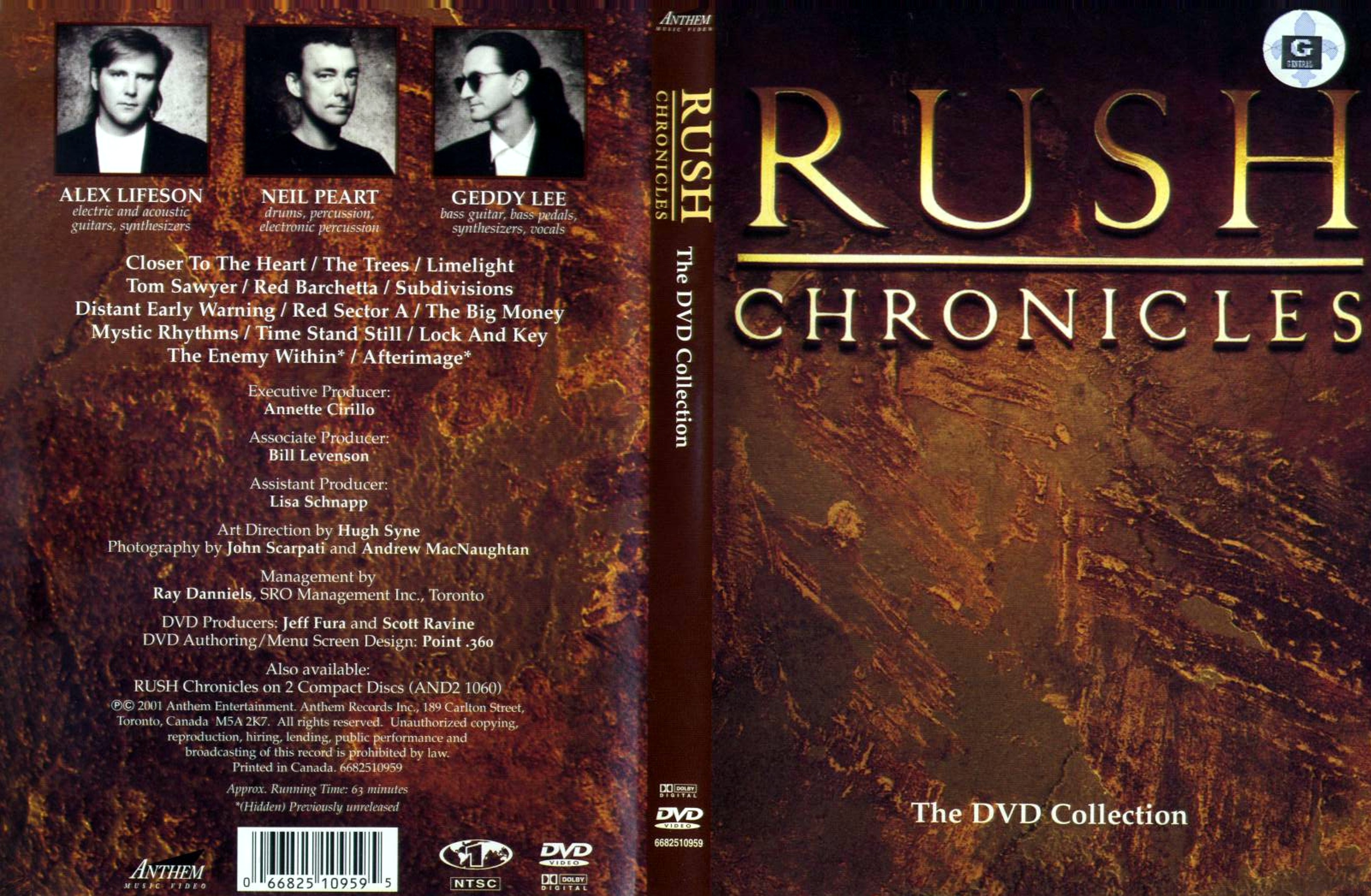 Jaquette DVD Rush Chronicles