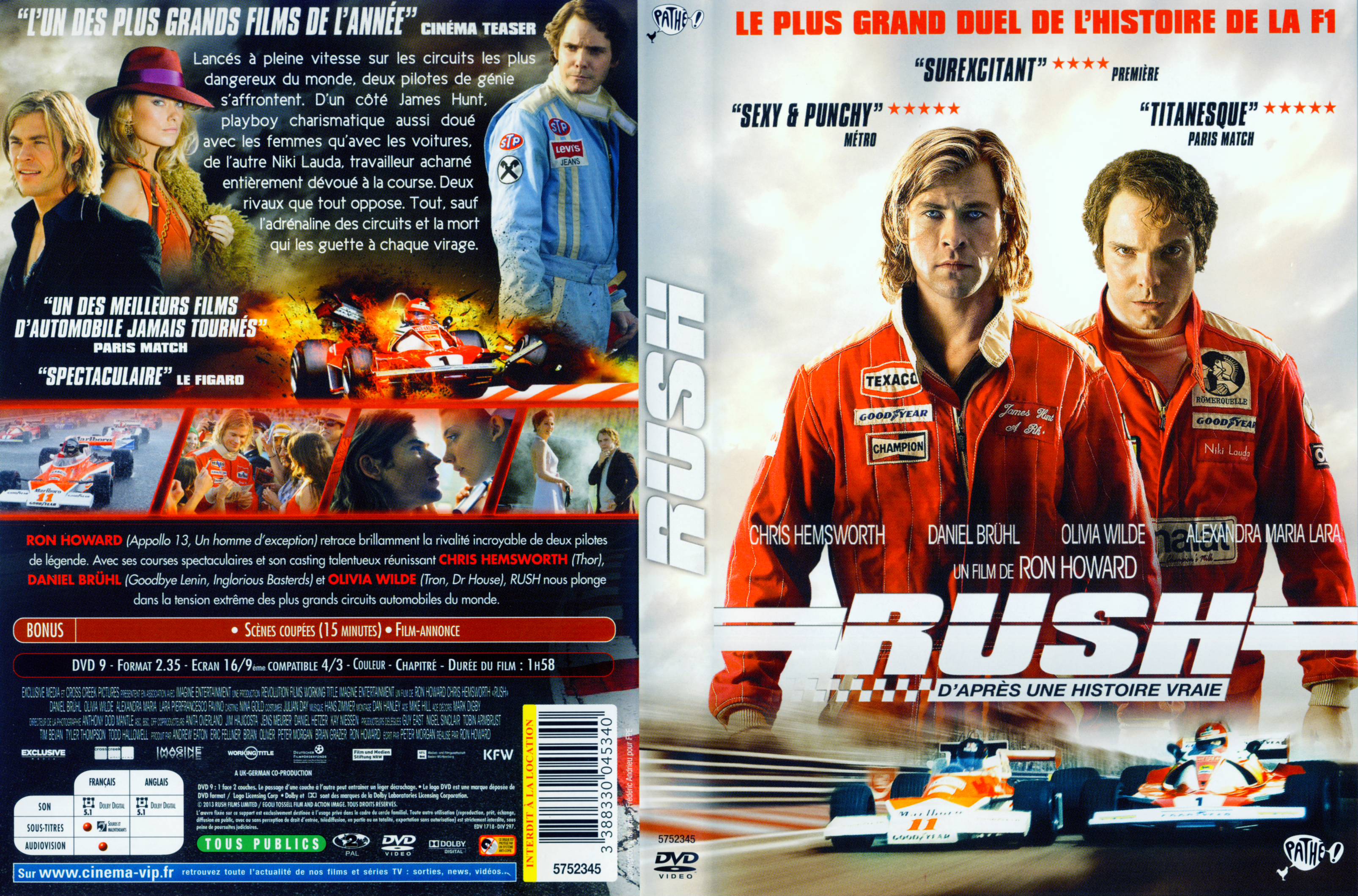 Jaquette DVD Rush (2013)