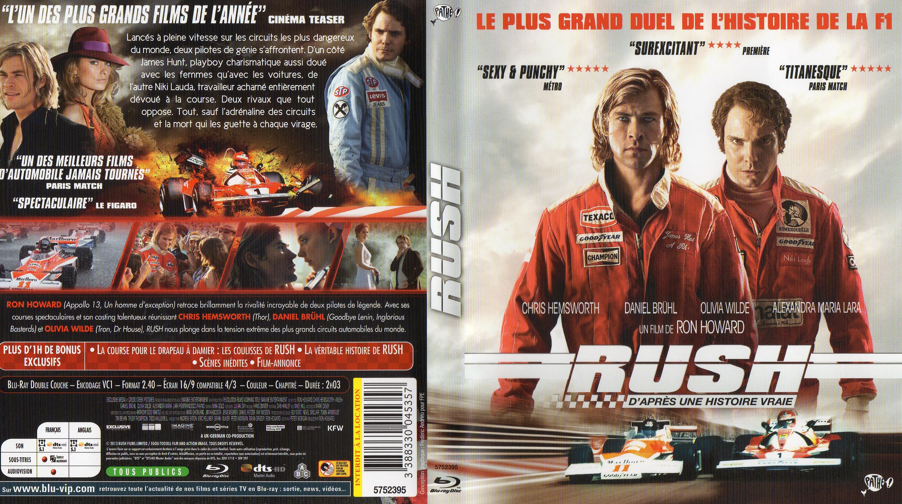 Jaquette DVD Rush (2013) (BLU-RAY)