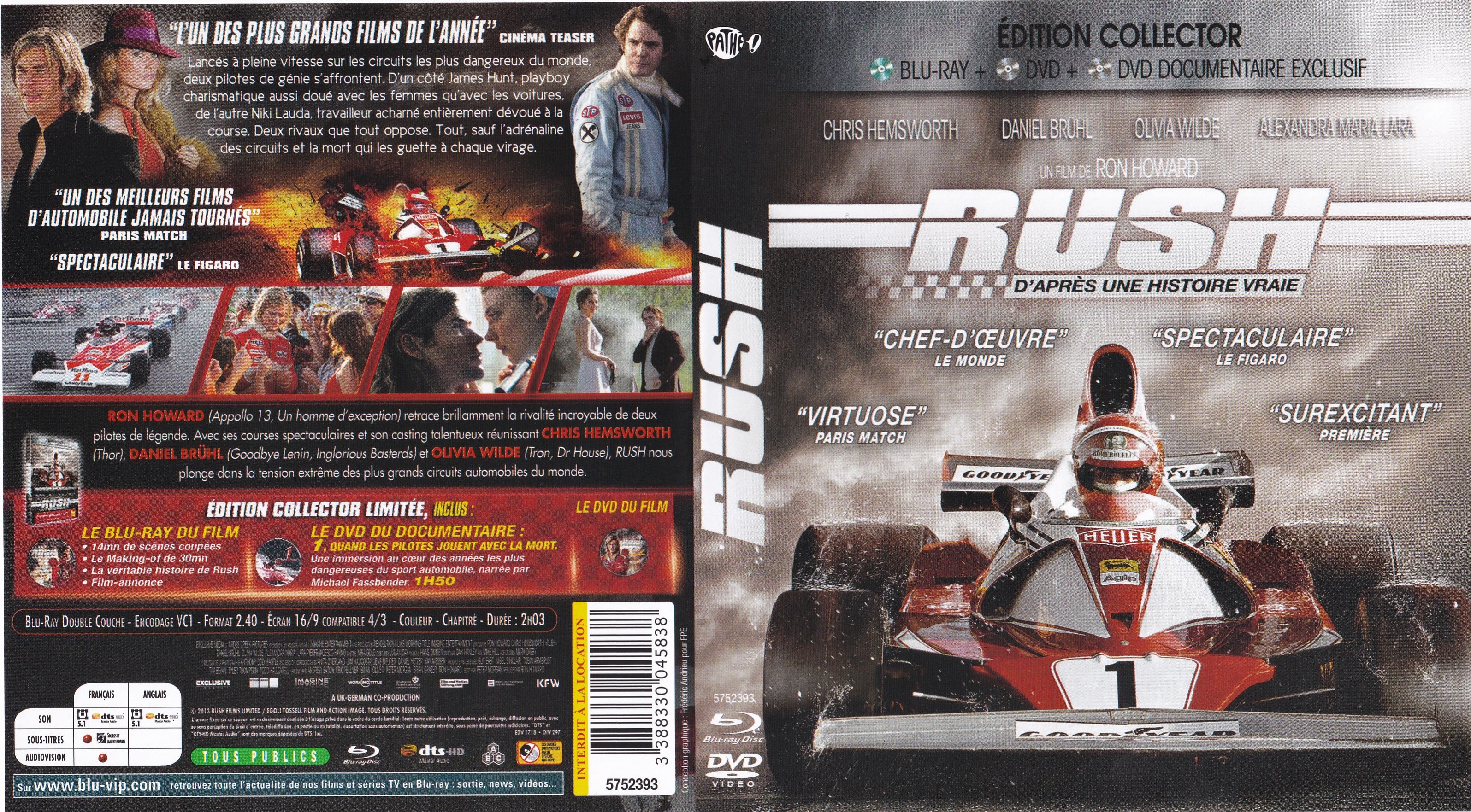 Jaquette DVD Rush (2013) (BLU-RAY) v2