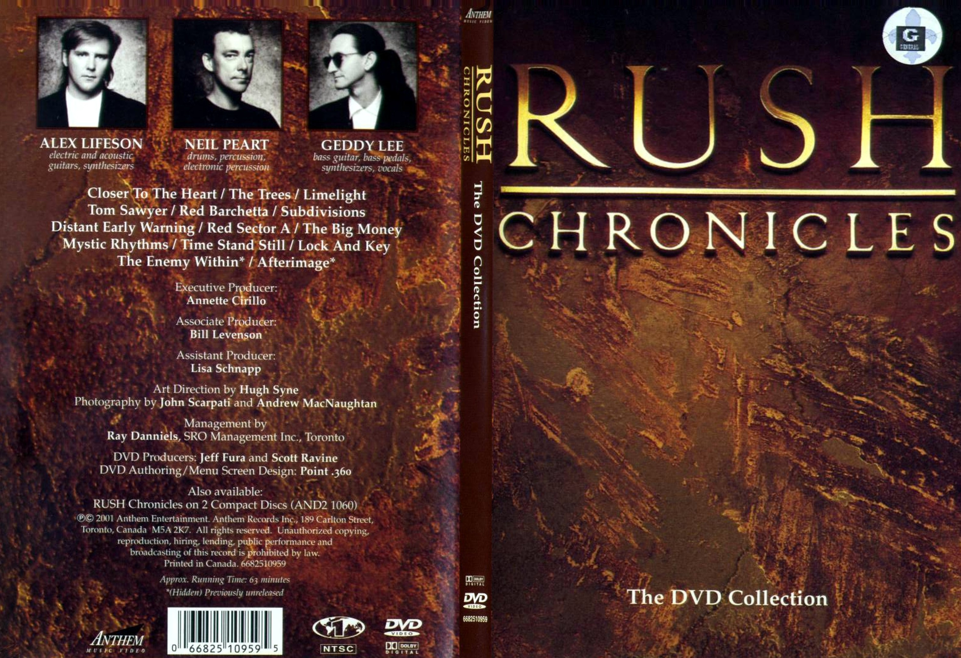 Jaquette DVD Rush chronicles - SLIM