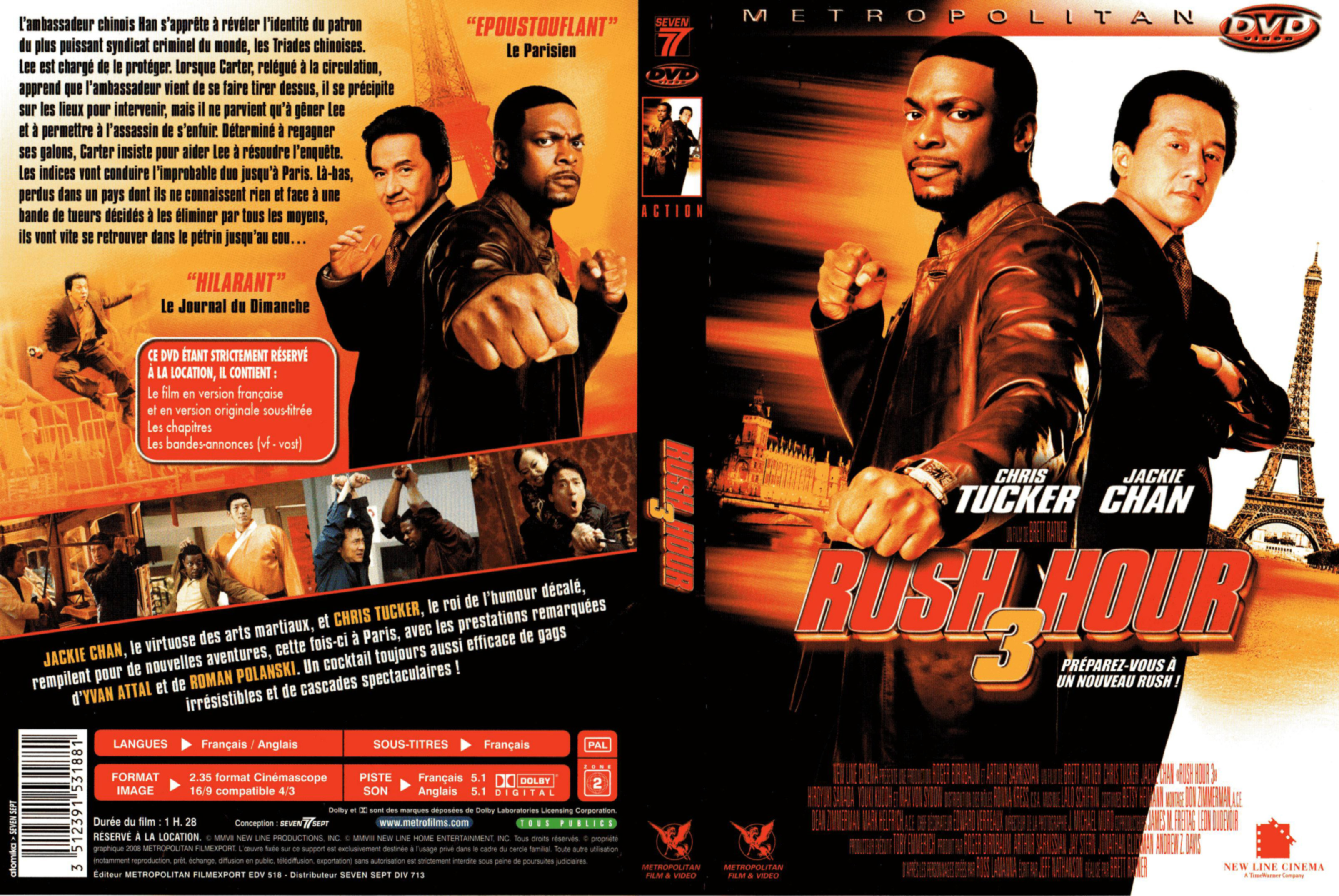 Jaquette DVD Rush hour 3