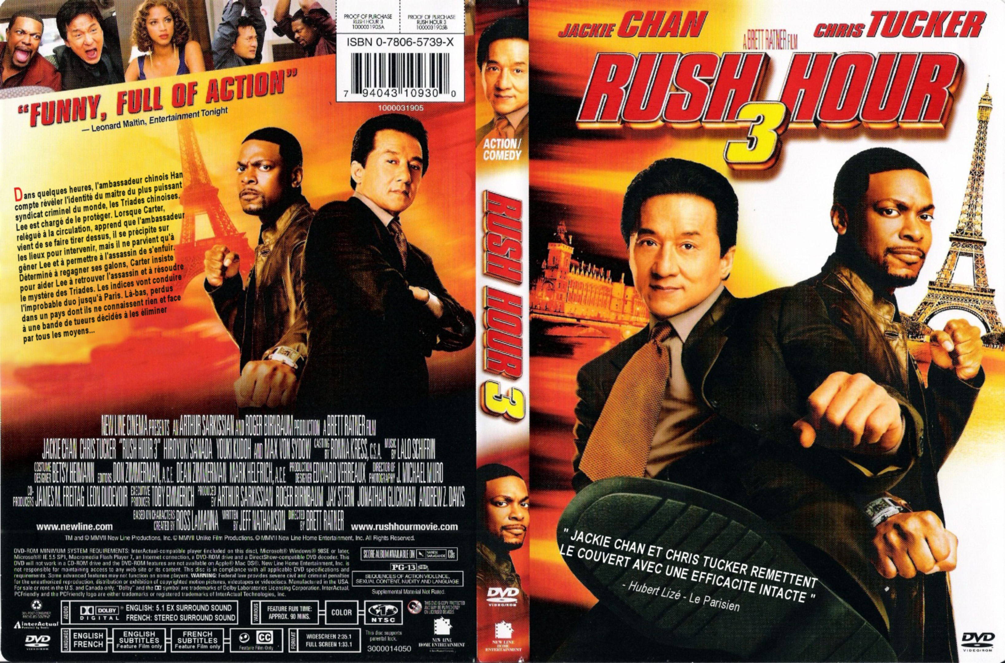 Jaquette DVD Rush hour 3 Zone 1