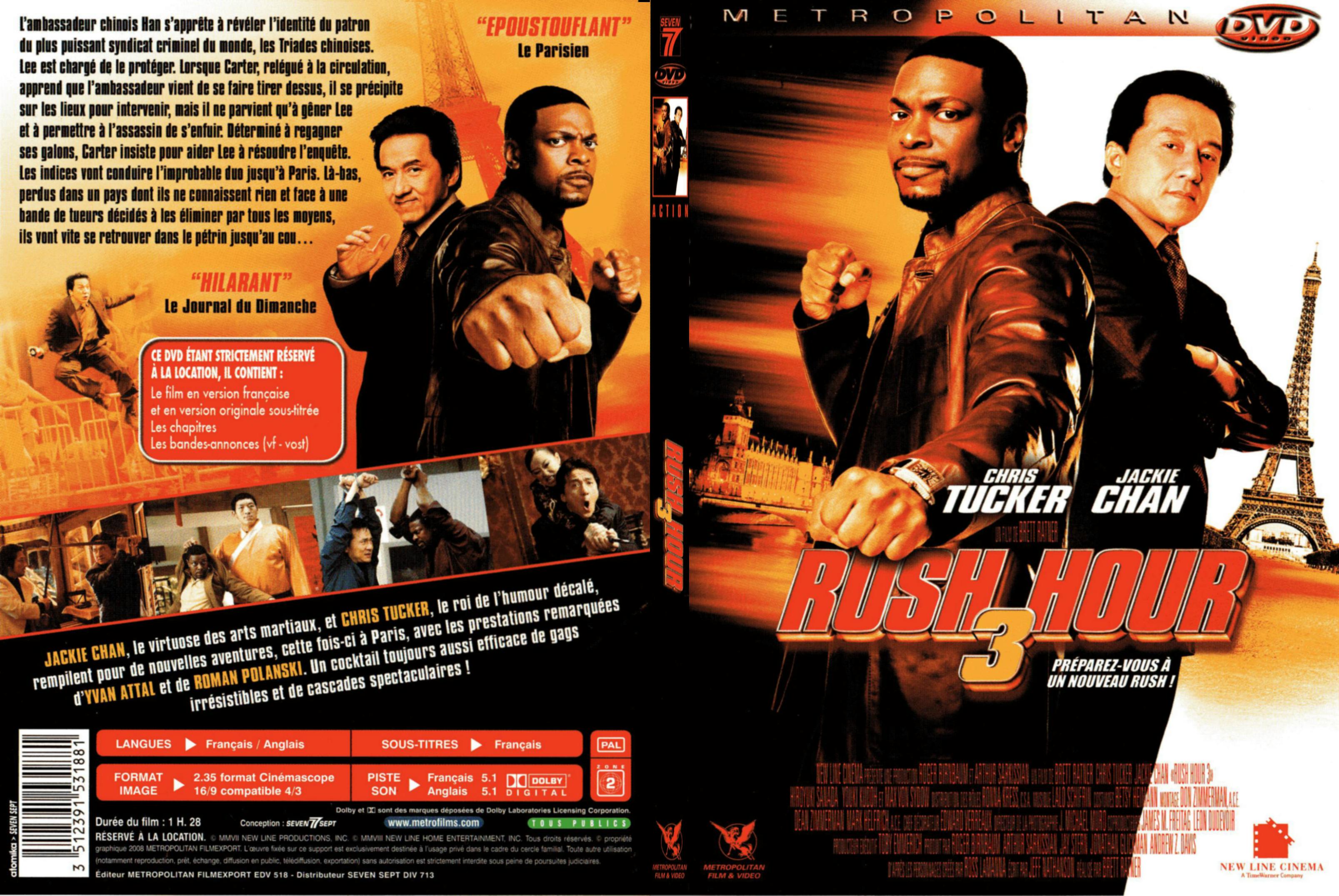 Jaquette DVD Rush hour 3 - SLIM