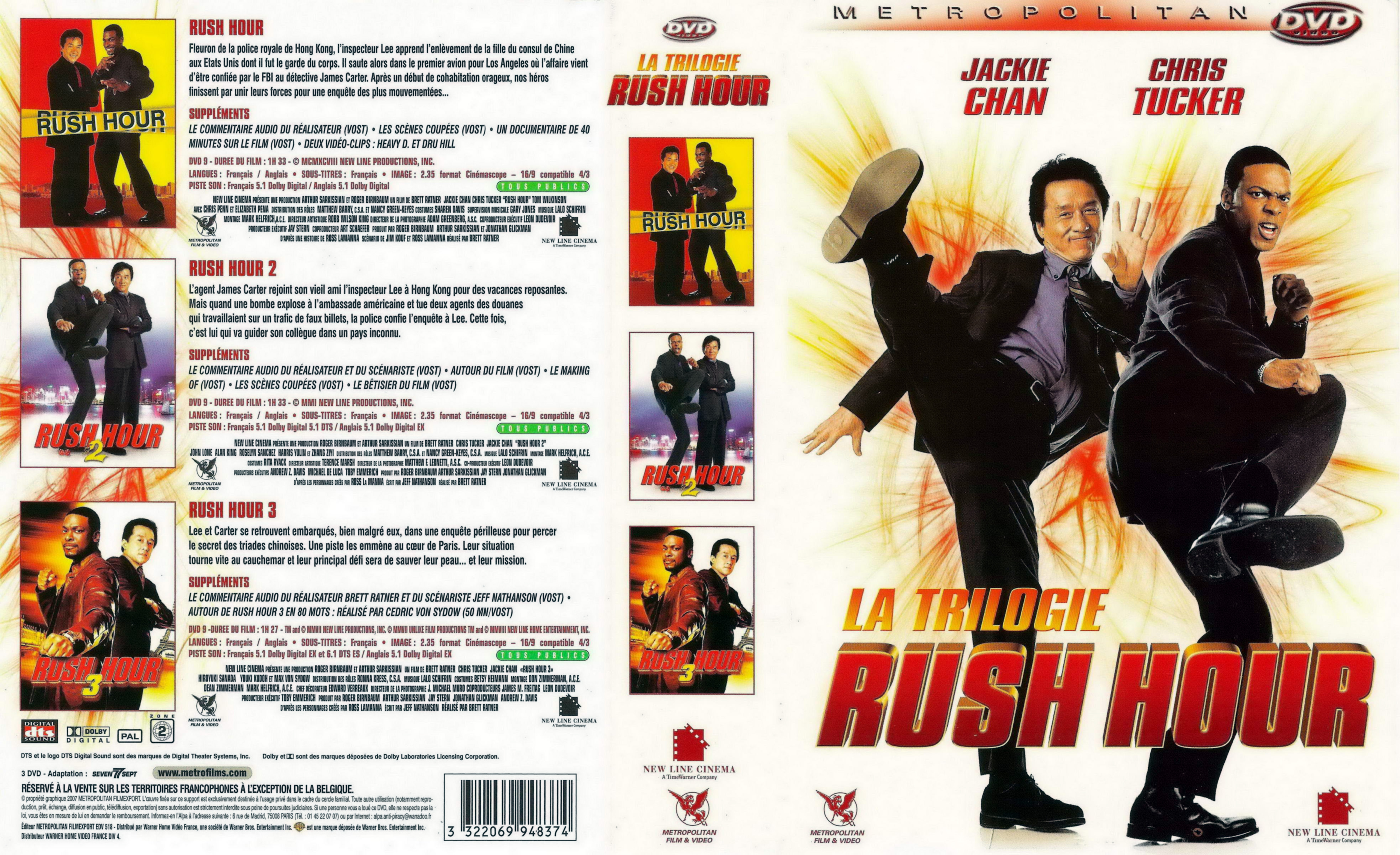 Jaquette DVD Rush hour Trilogie COFFRET