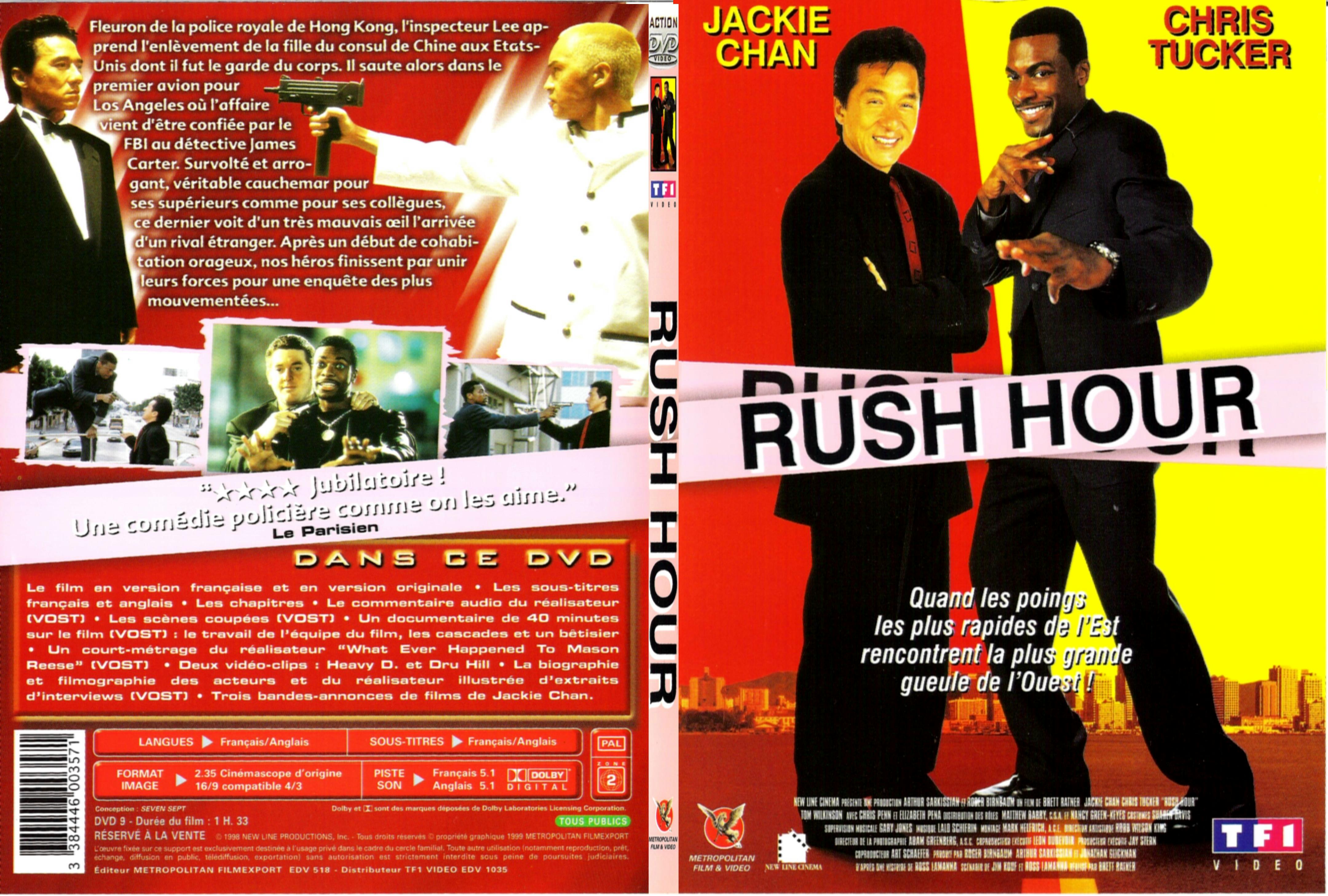 Jaquette DVD Rush hour - SLIM