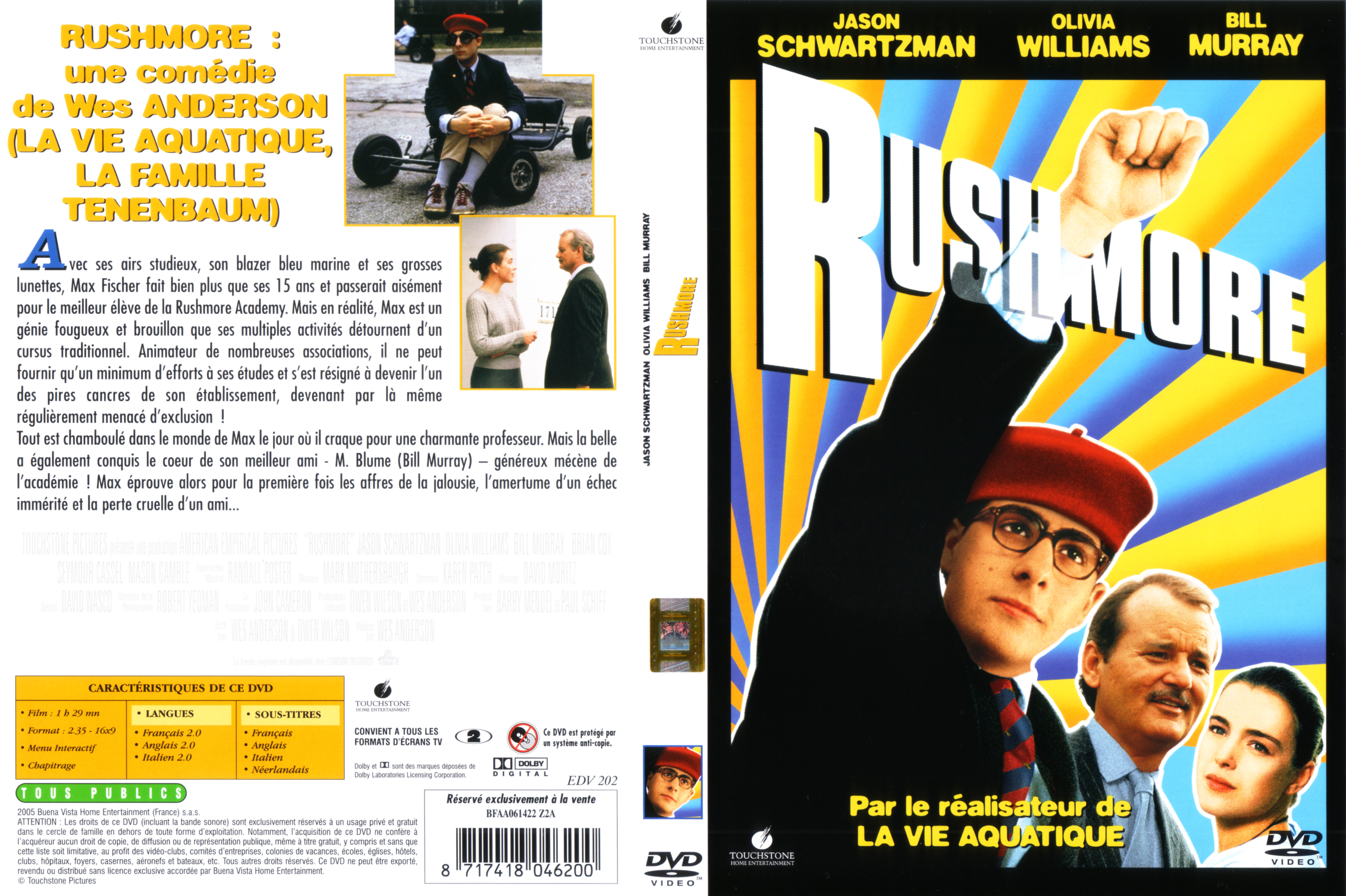 Jaquette DVD Rushmore