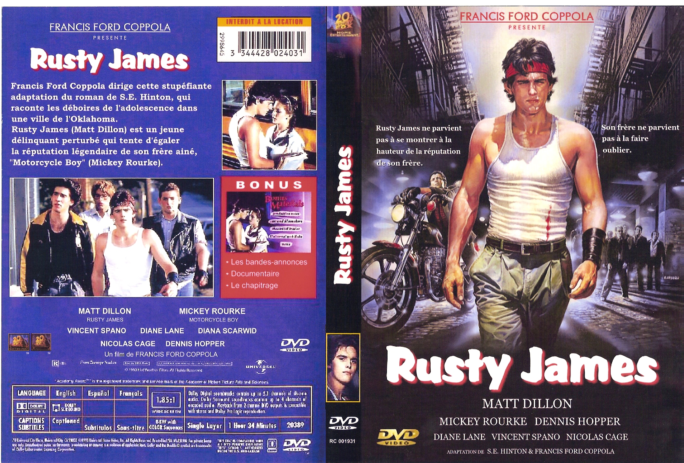 Jaquette DVD Rusty James