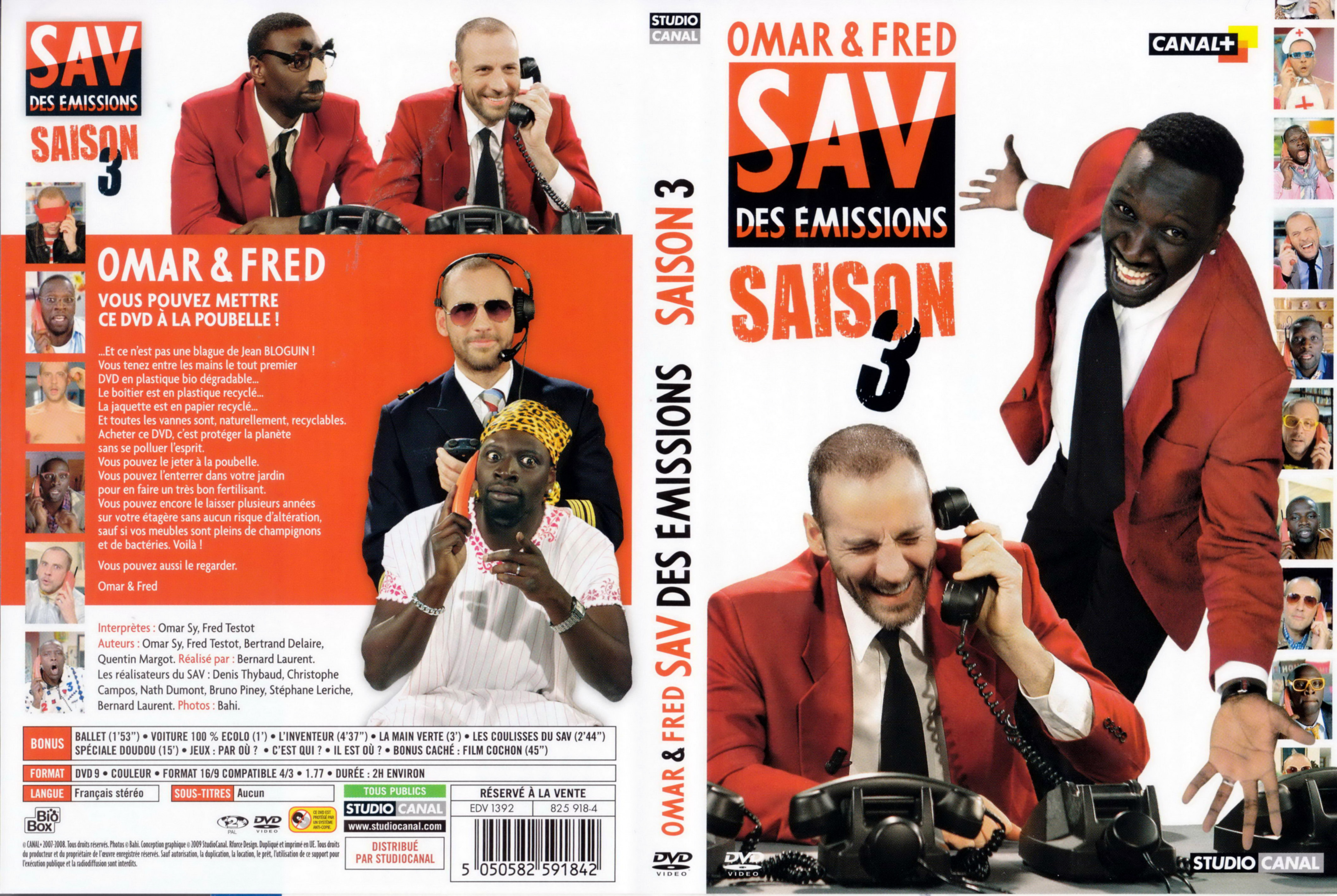 Jaquette DVD SAV des emissions Saison 3