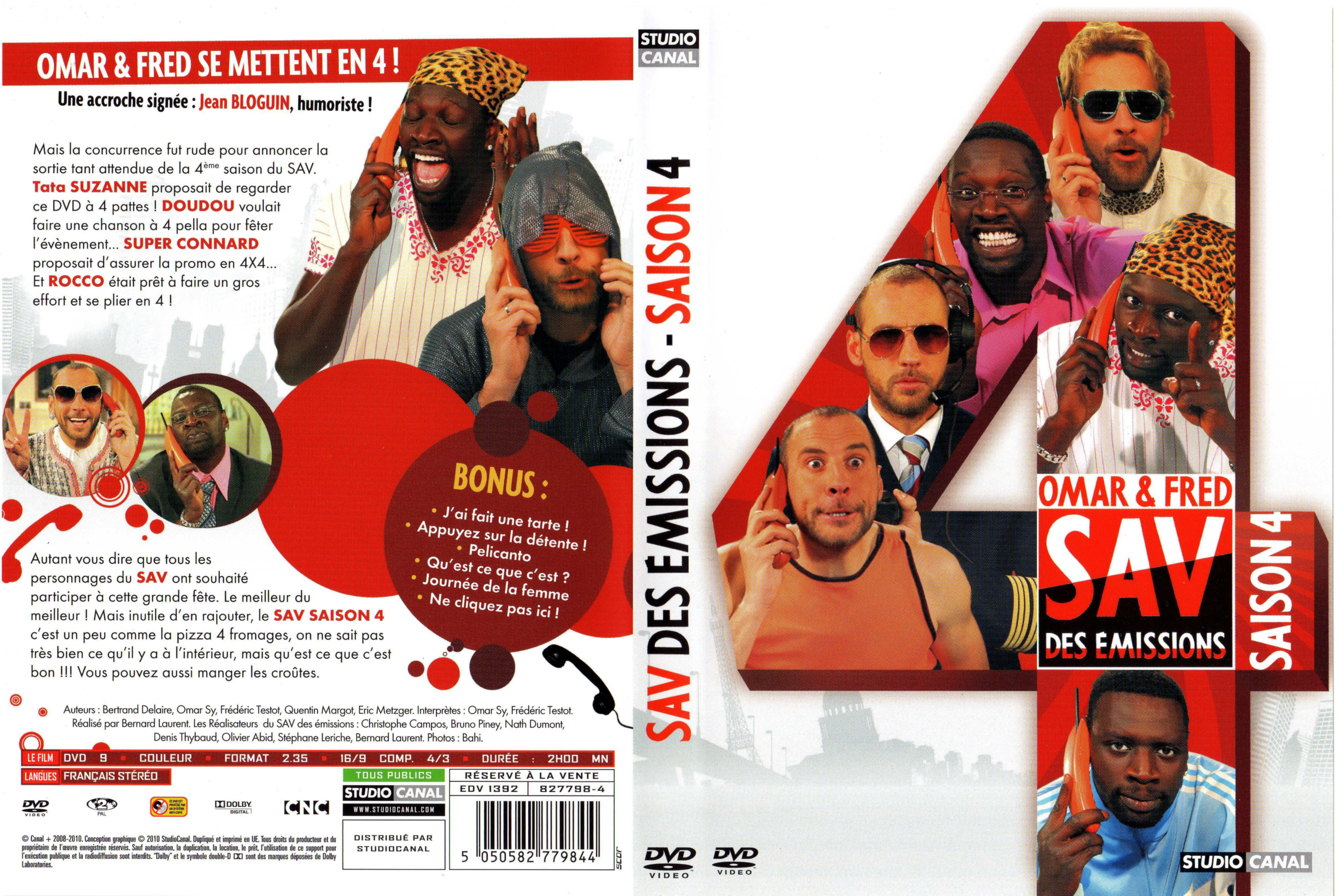 Jaquette DVD SAV des emissions Saison 4