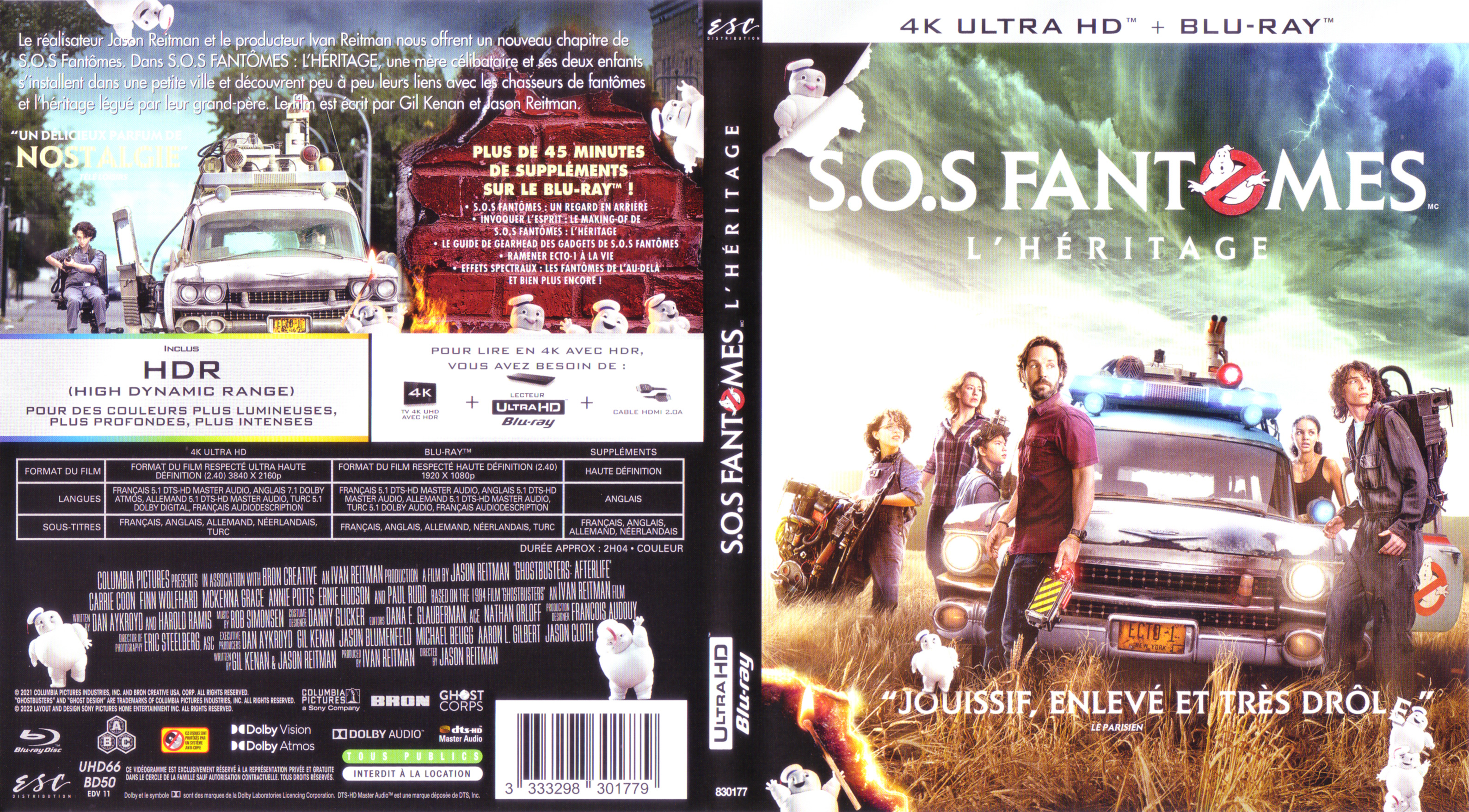 Jaquette DVD SOS Fantomes L