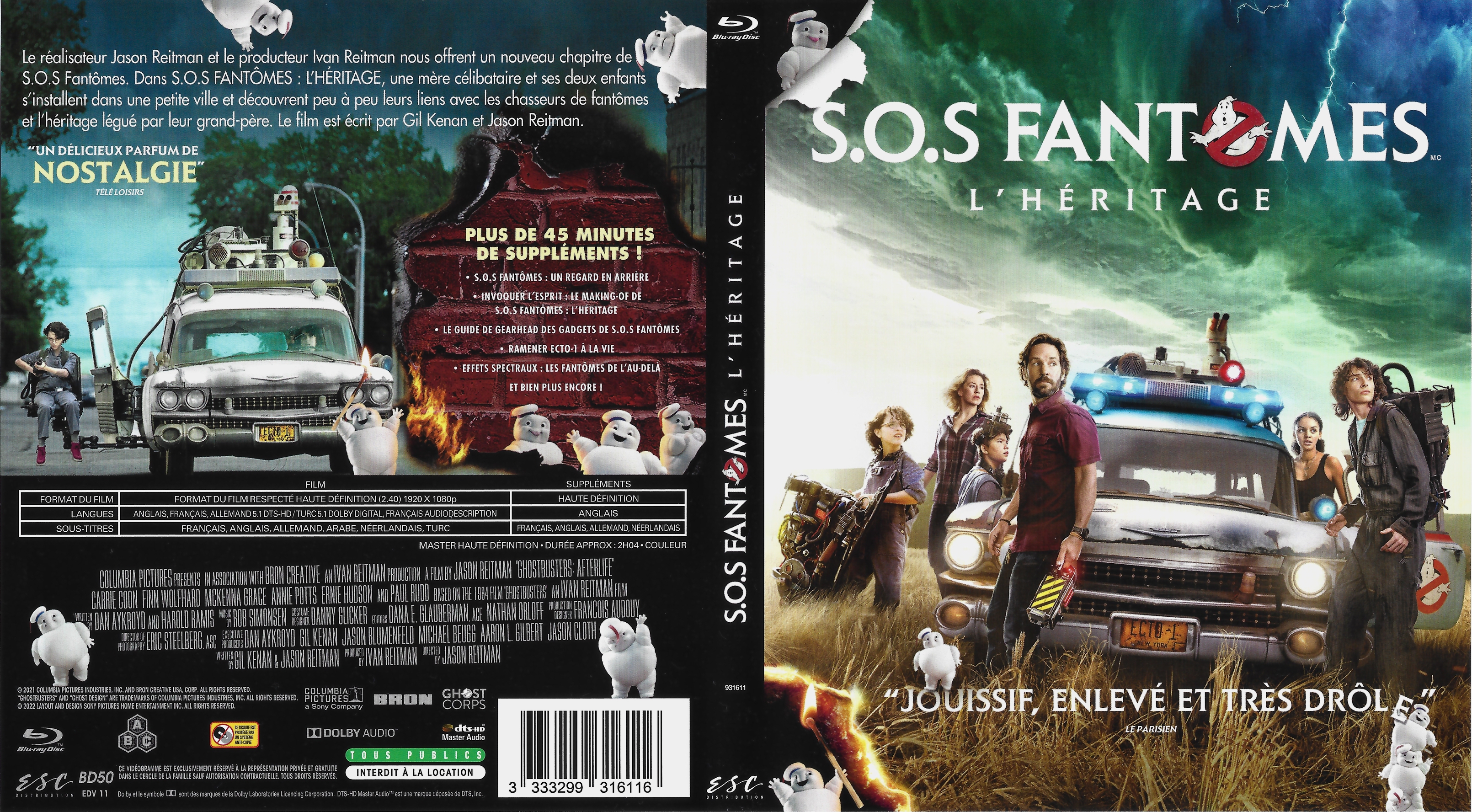 Jaquette DVD SOS Fantomes L