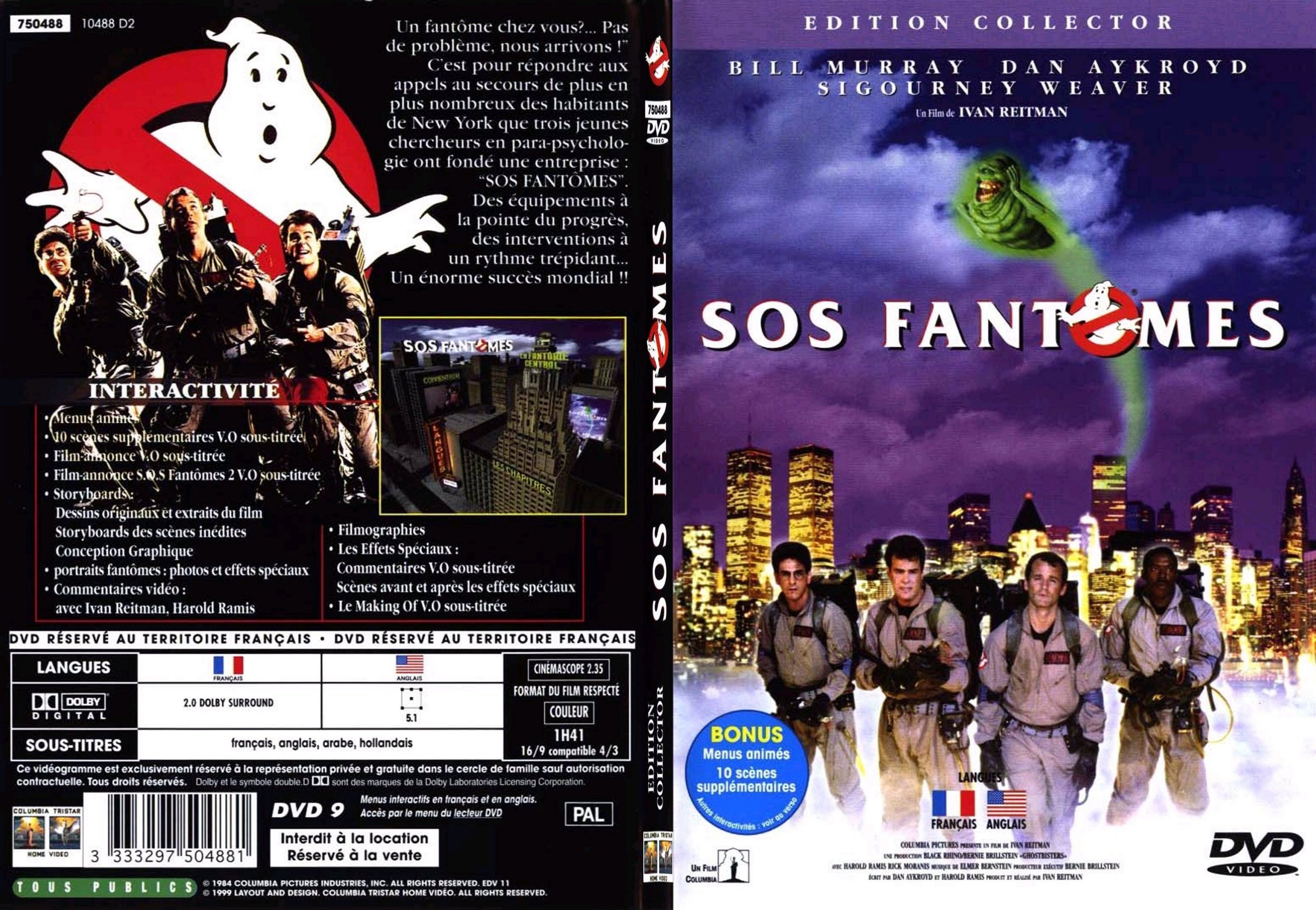 Jaquette DVD SOS Fantomes v2 - SLIM