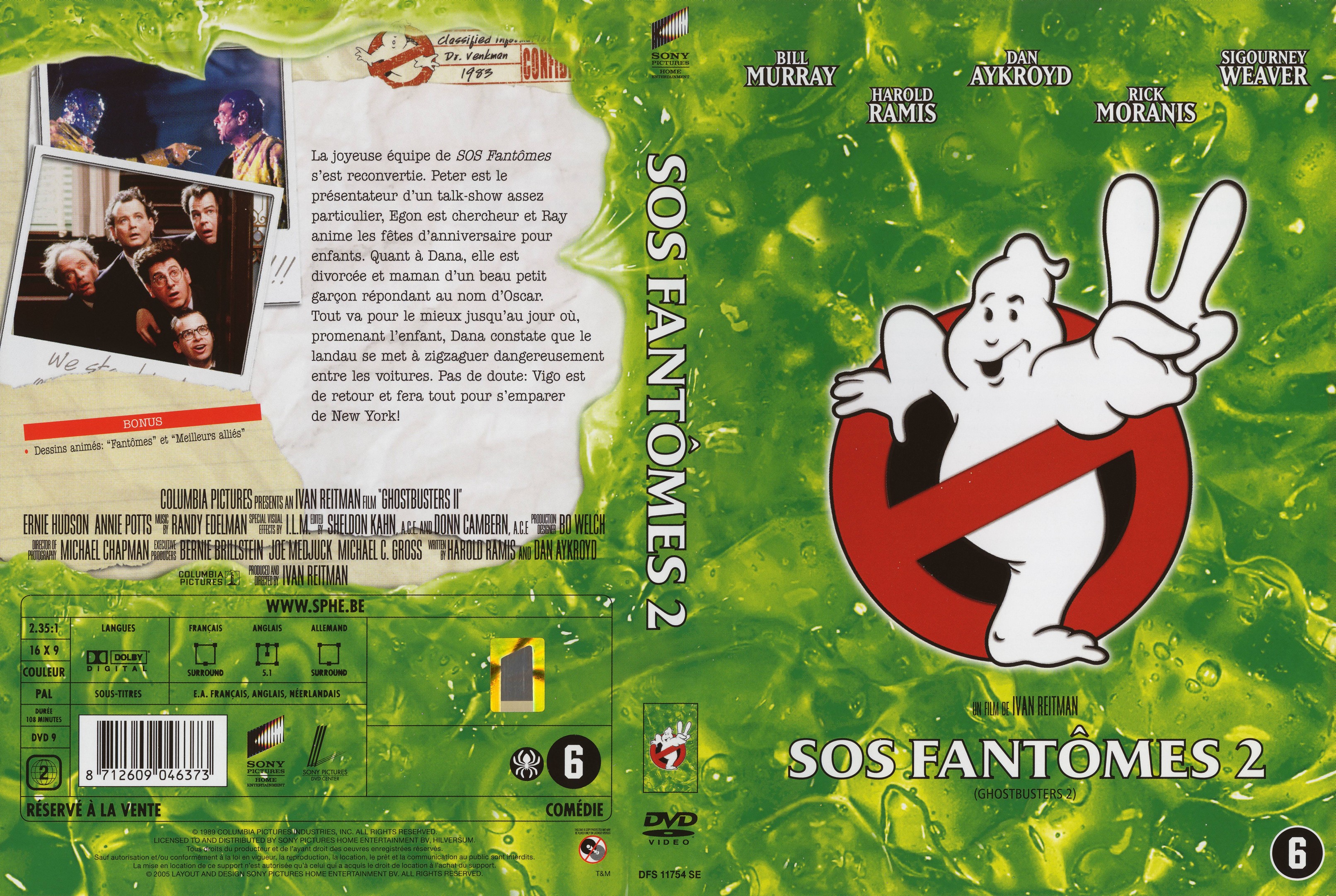 Jaquette DVD SOS fantomes 2