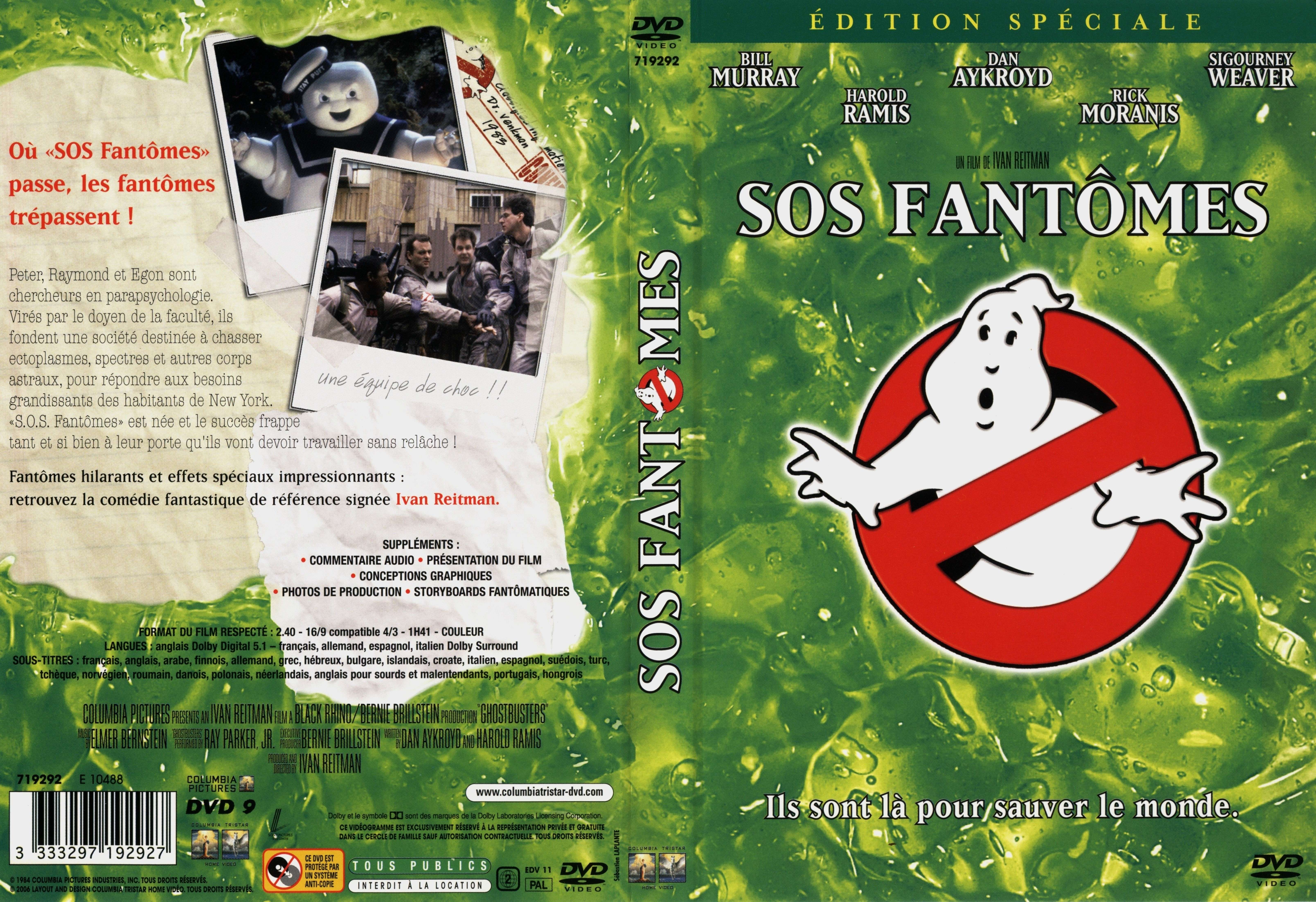 Jaquette DVD SOS fantomes v3
