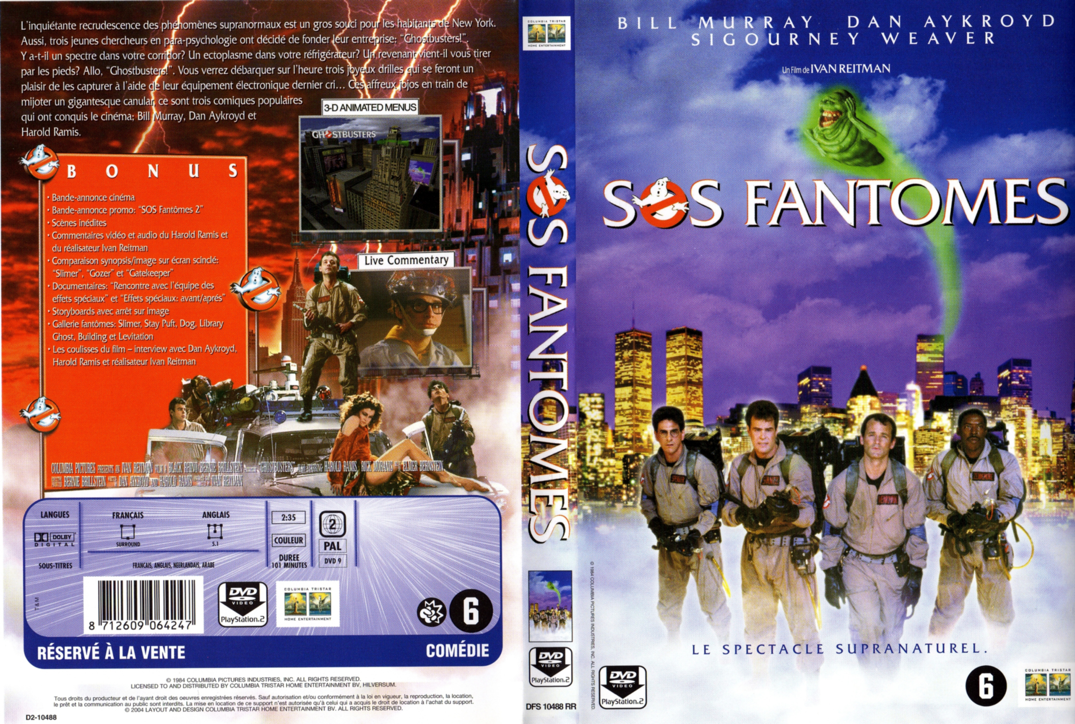 Jaquette DVD SOS fantomes v4