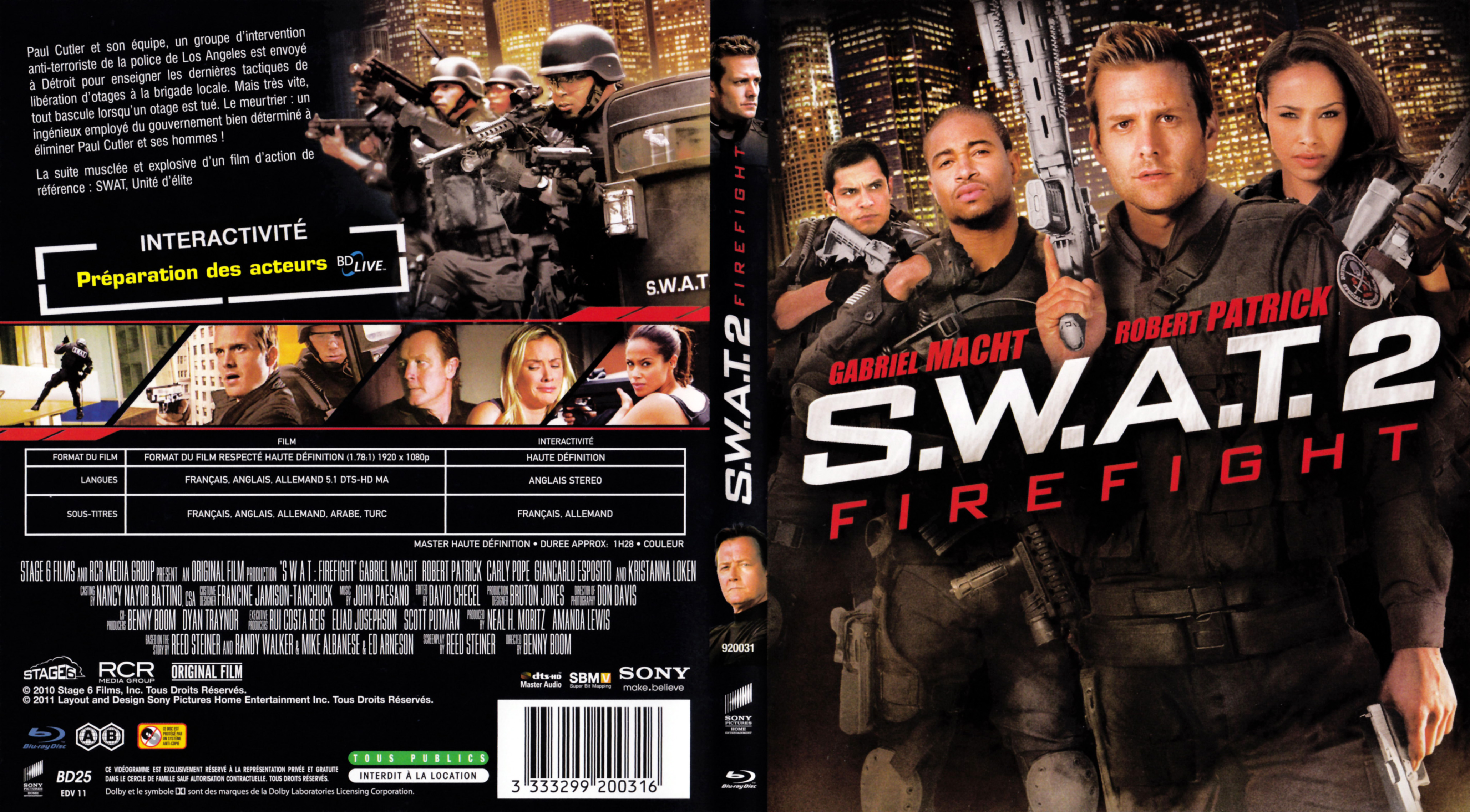 Jaquette DVD SWAT 2 firefight (BLU-RAY)