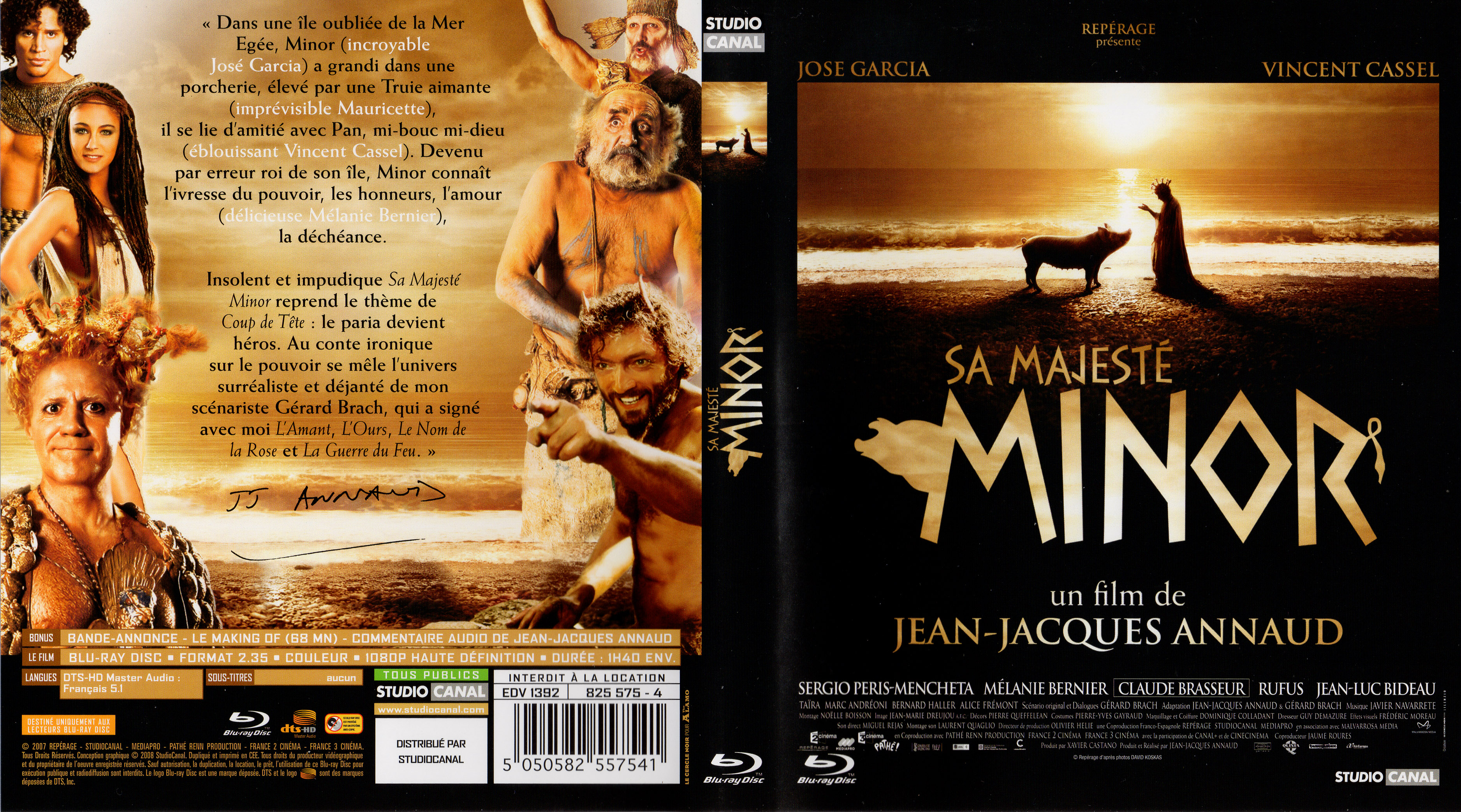 Jaquette DVD Sa majeste Minor (BLU-RAY)
