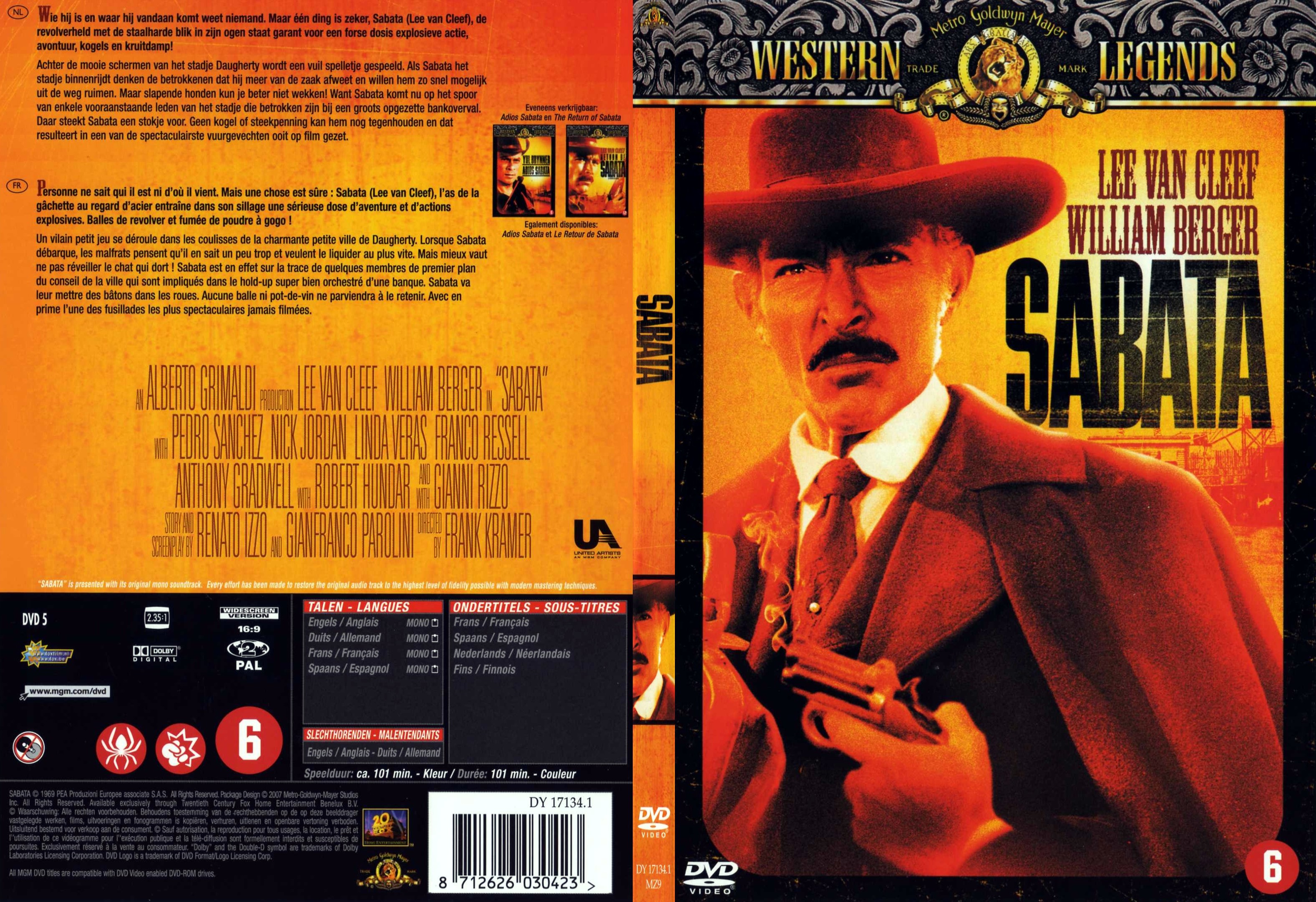 Jaquette DVD Sabata - SLIM