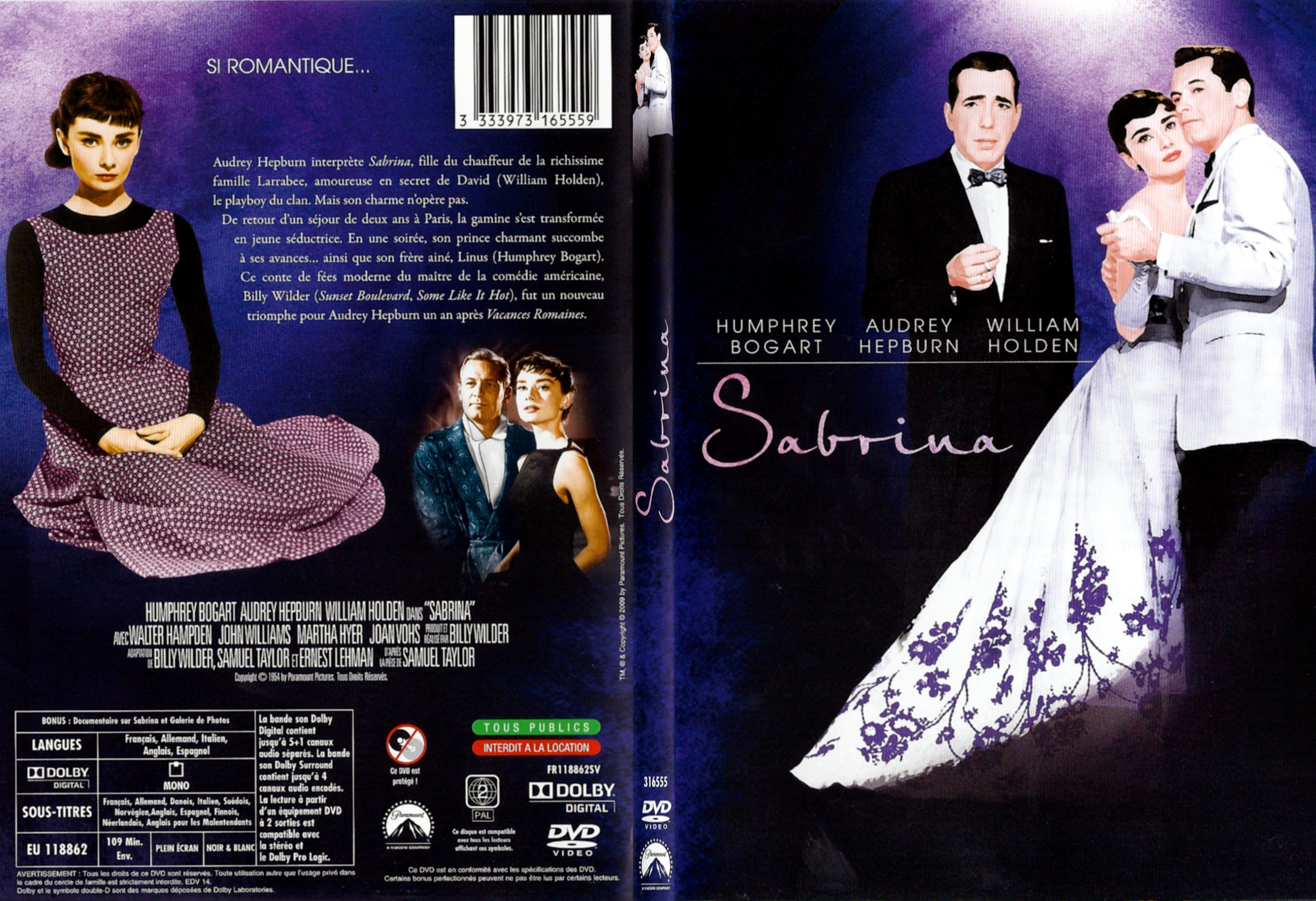 Jaquette DVD Sabrina - SLIM