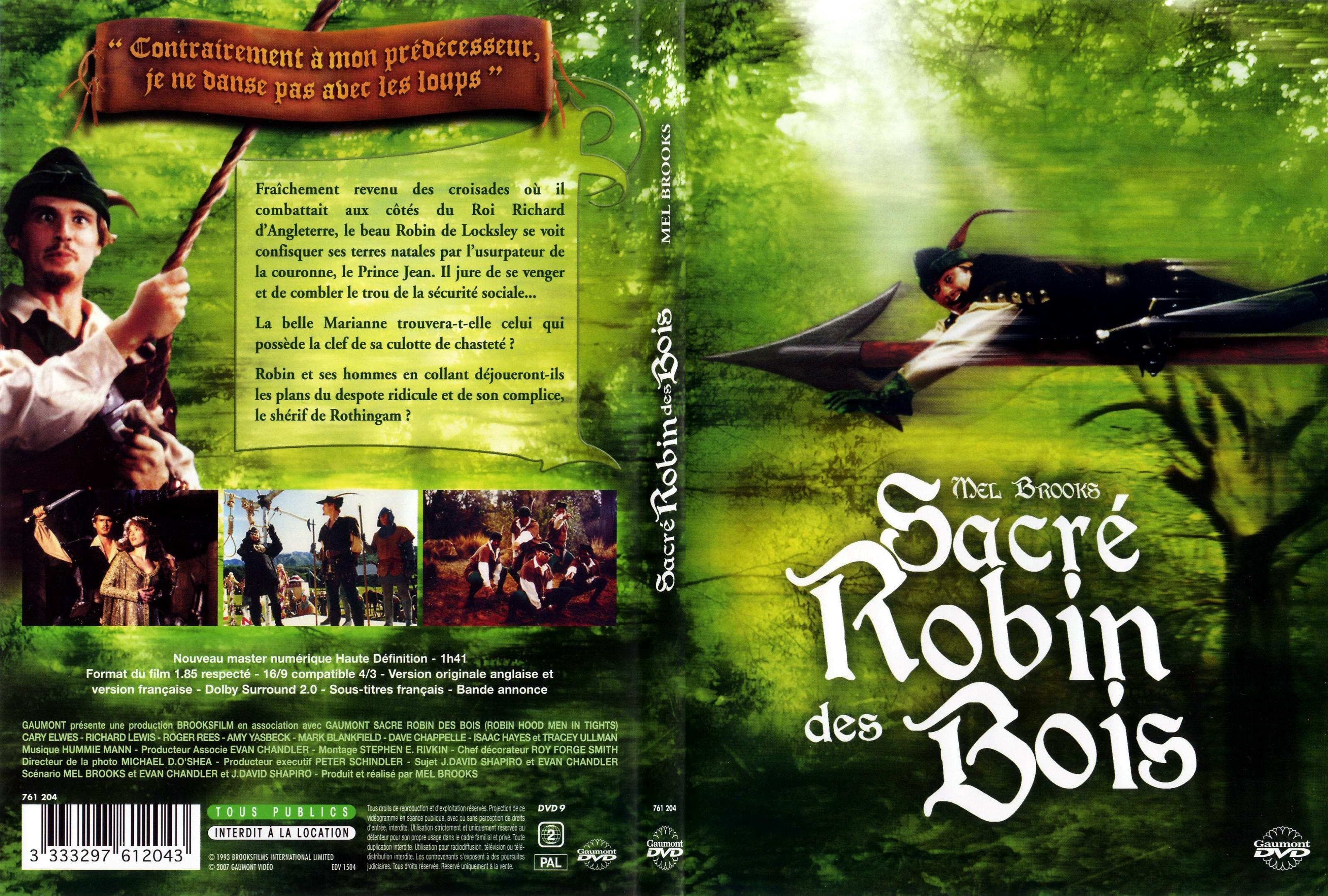 Jaquette DVD Sacre Robin des bois - SLIM