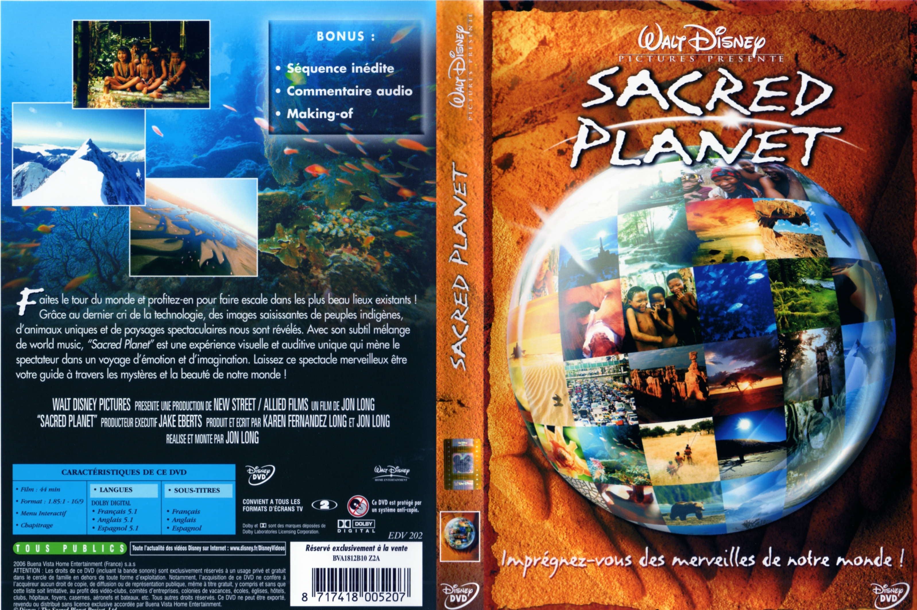 Jaquette DVD Sacred planet