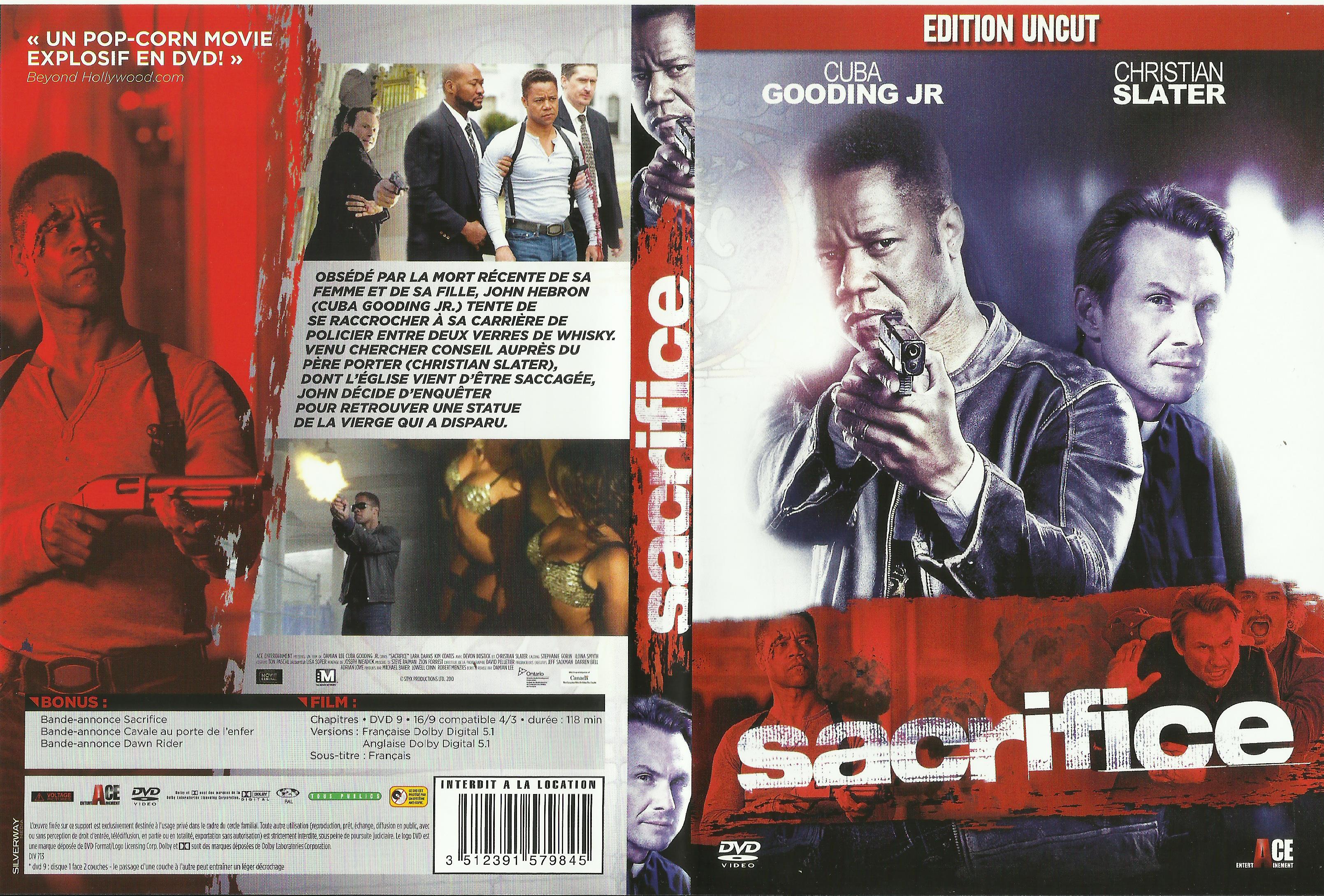 Jaquette DVD Sacrifice (2010)