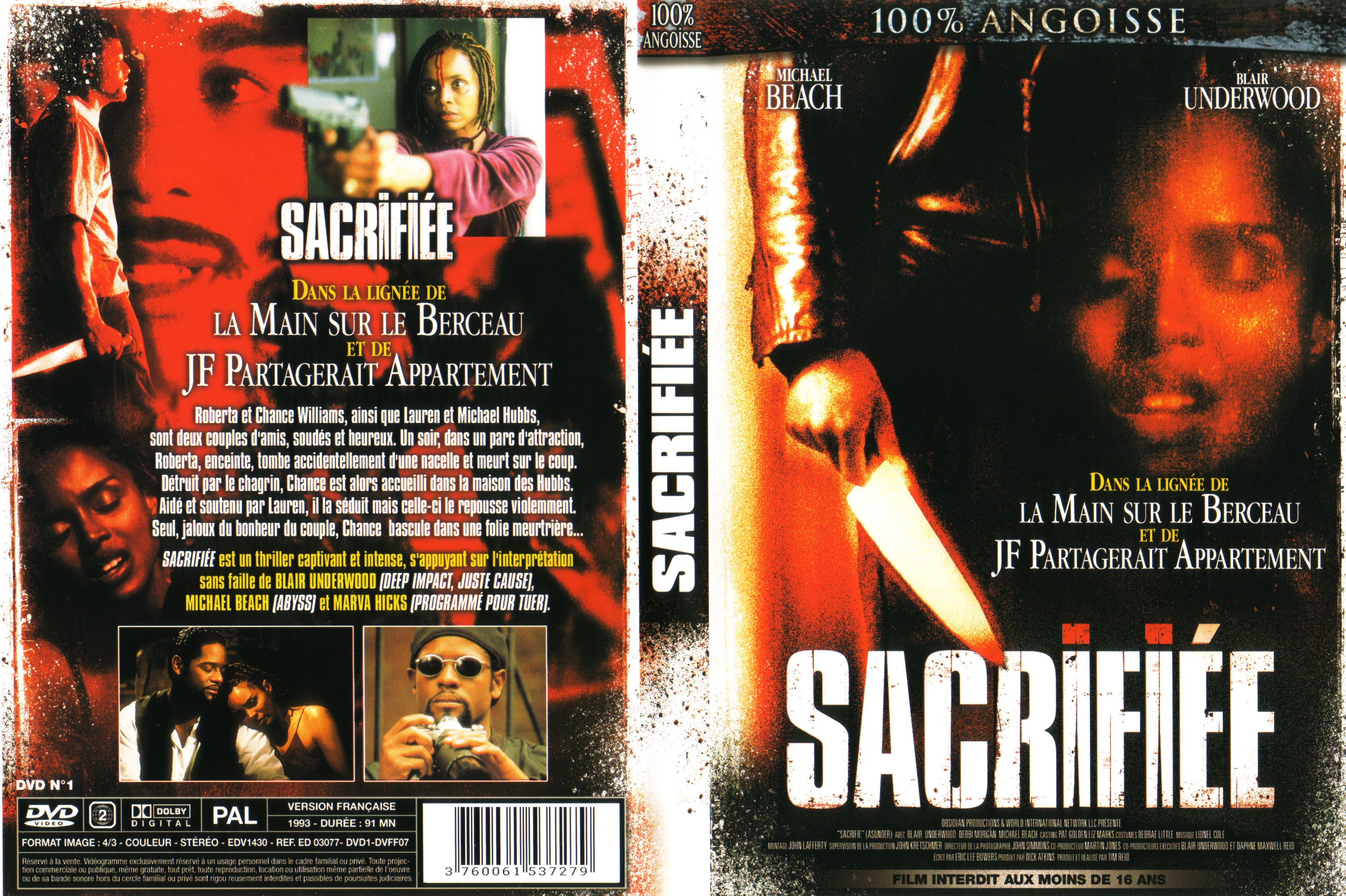 Jaquette DVD Sacrifie