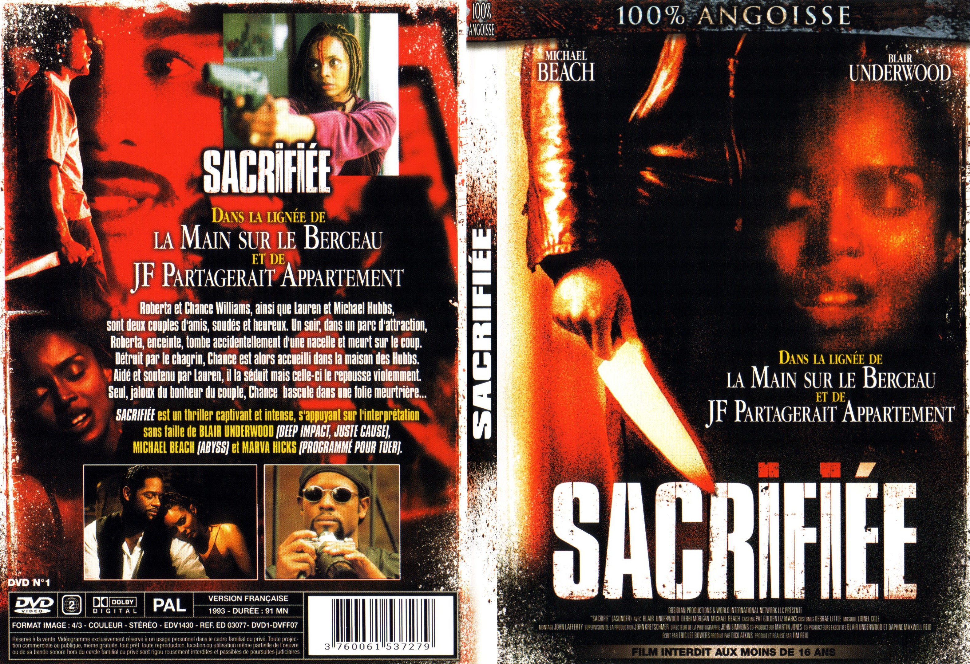Jaquette DVD Sacrifie - SLIM