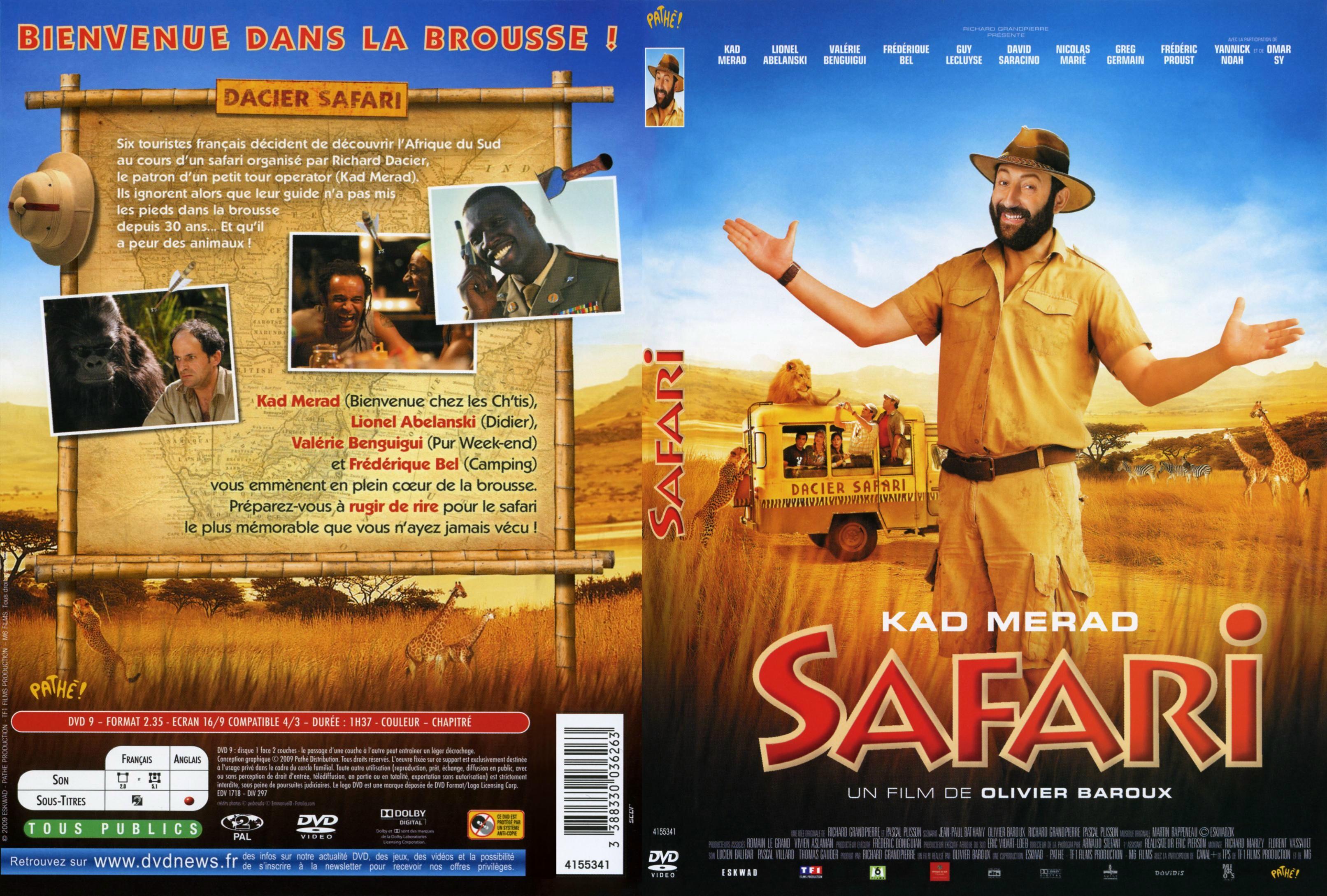 Jaquette DVD Safari - SLIM
