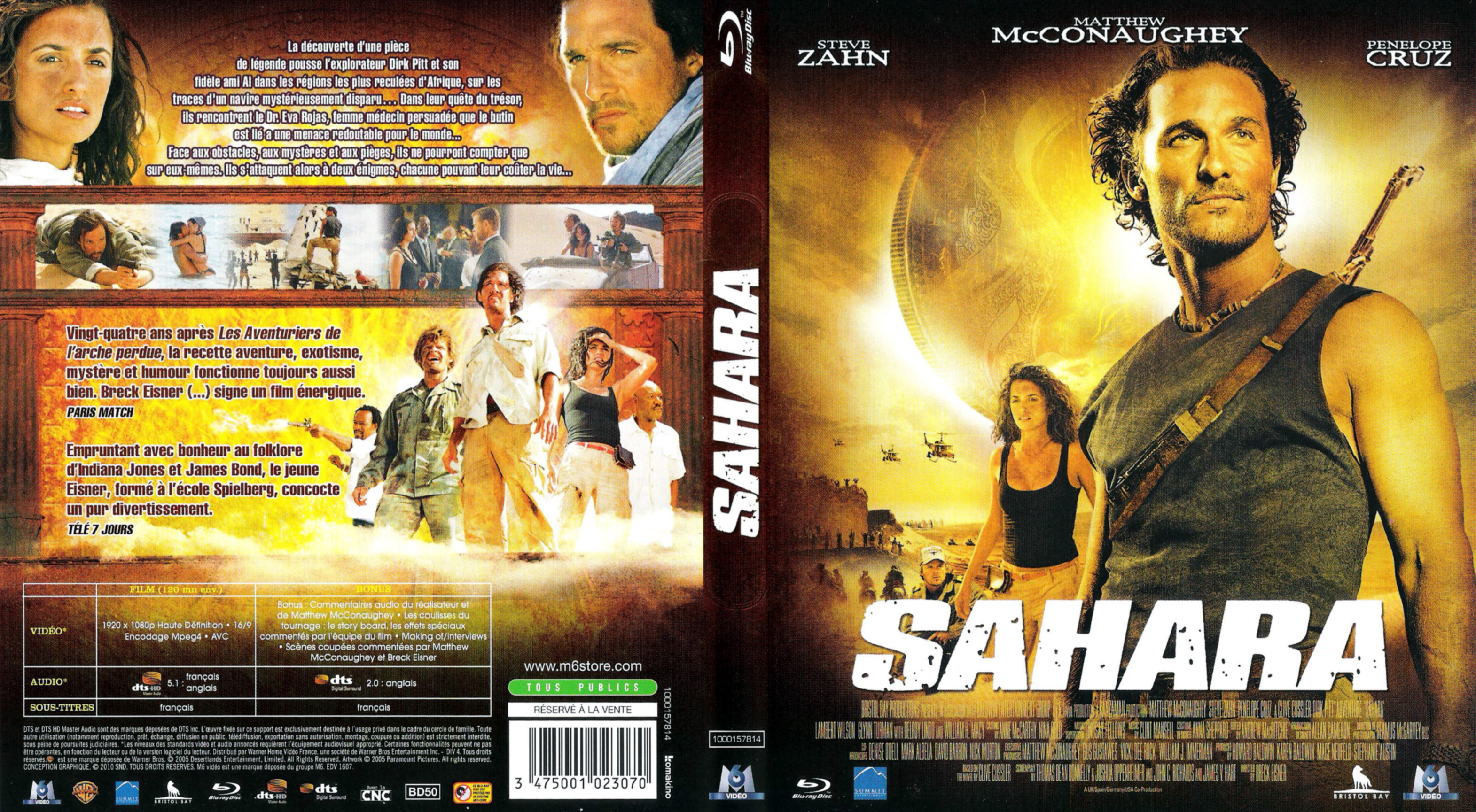 Jaquette DVD Sahara (BLU-RAY)