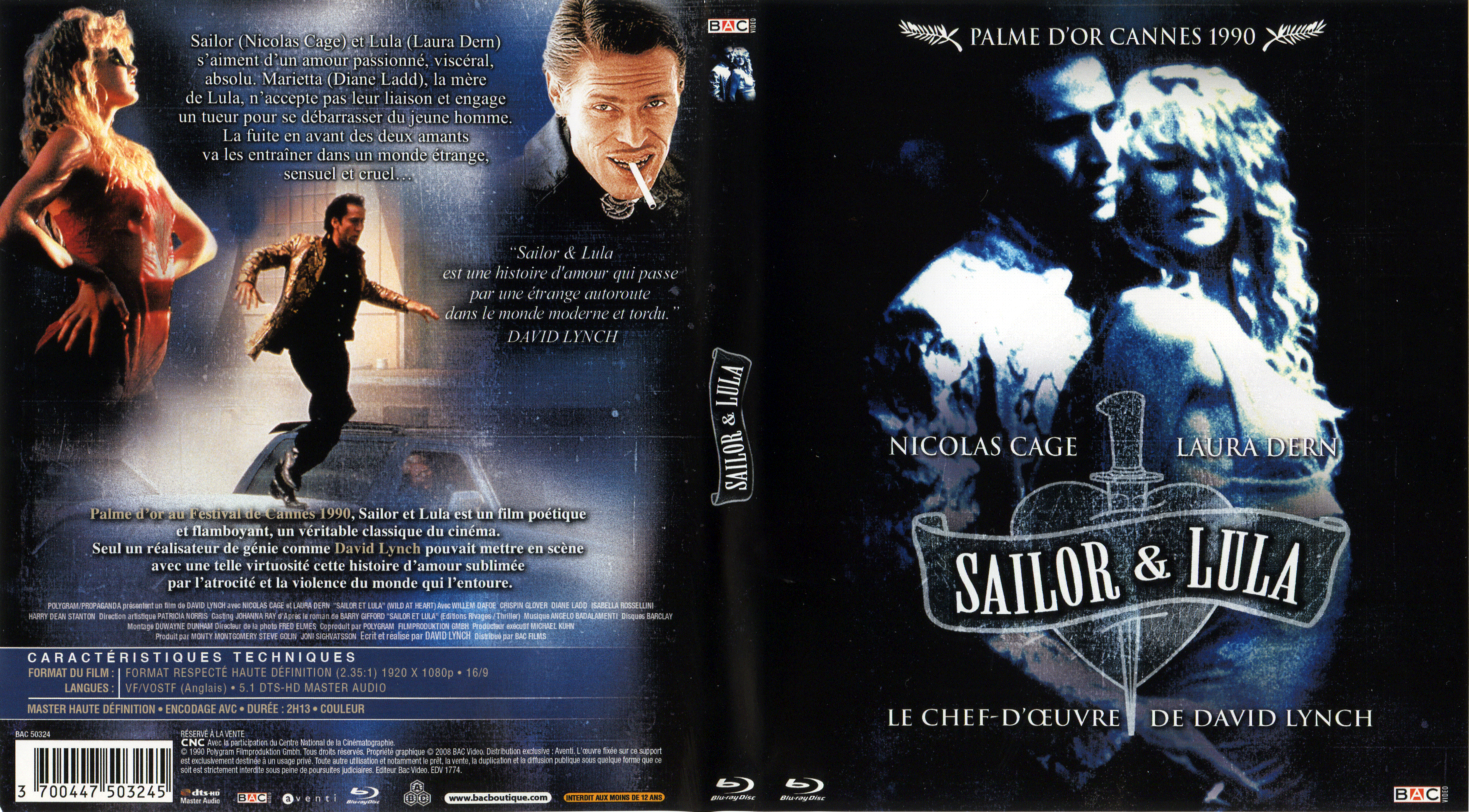 Jaquette DVD Sailor et Lula (BLU-RAY)