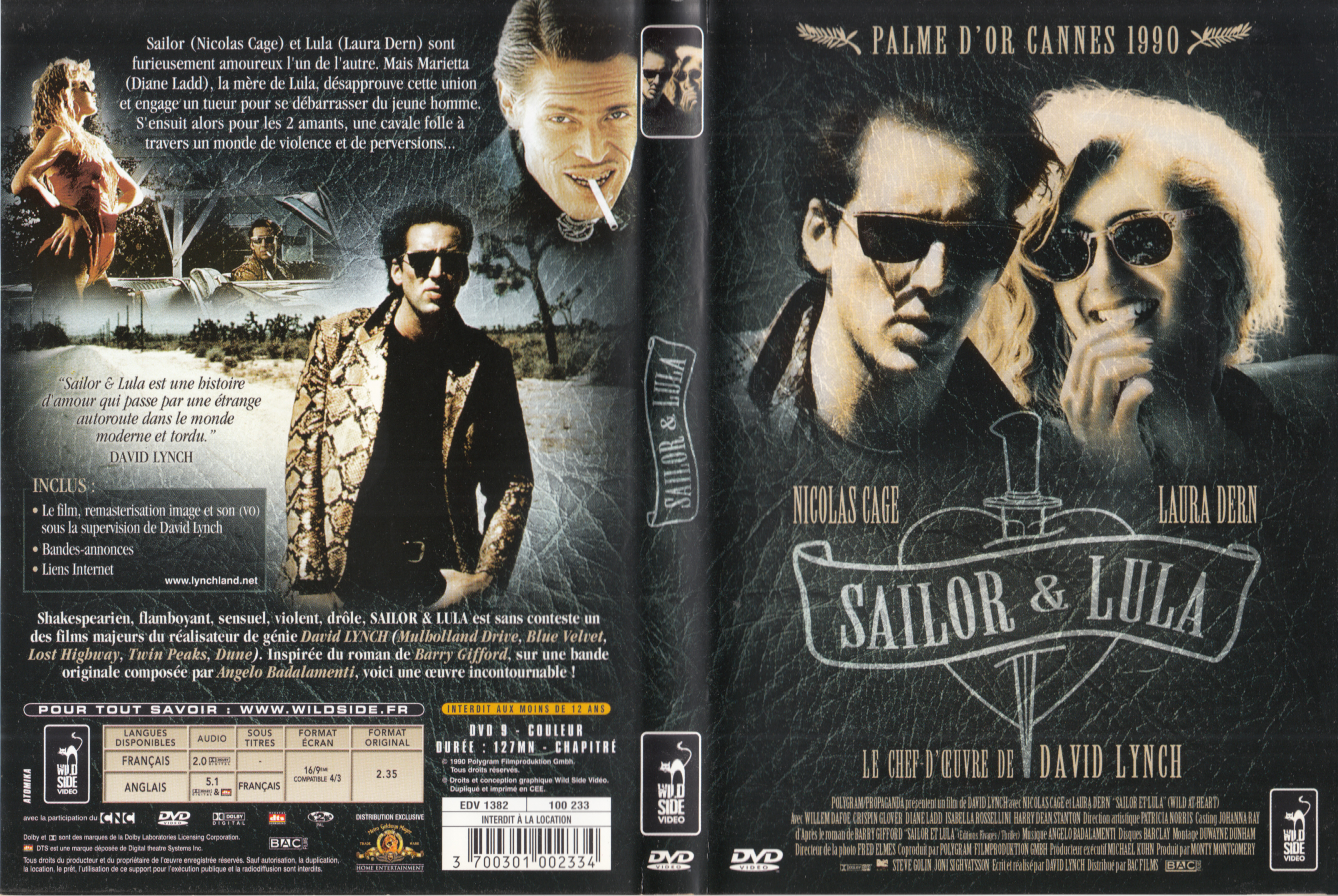 Jaquette DVD Sailor et Lula v3