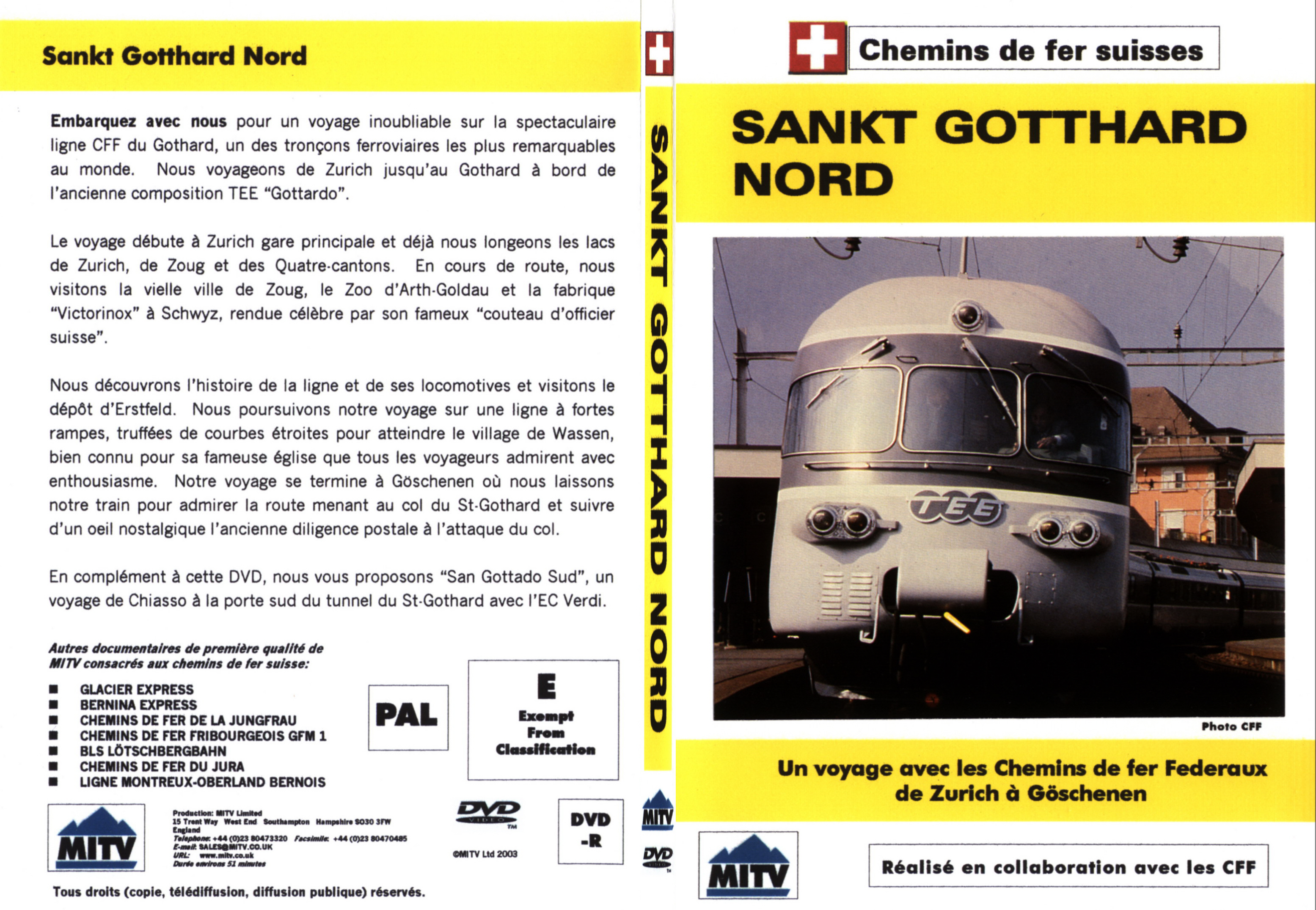 Jaquette DVD Saint Gotthard - Nord - SLIM