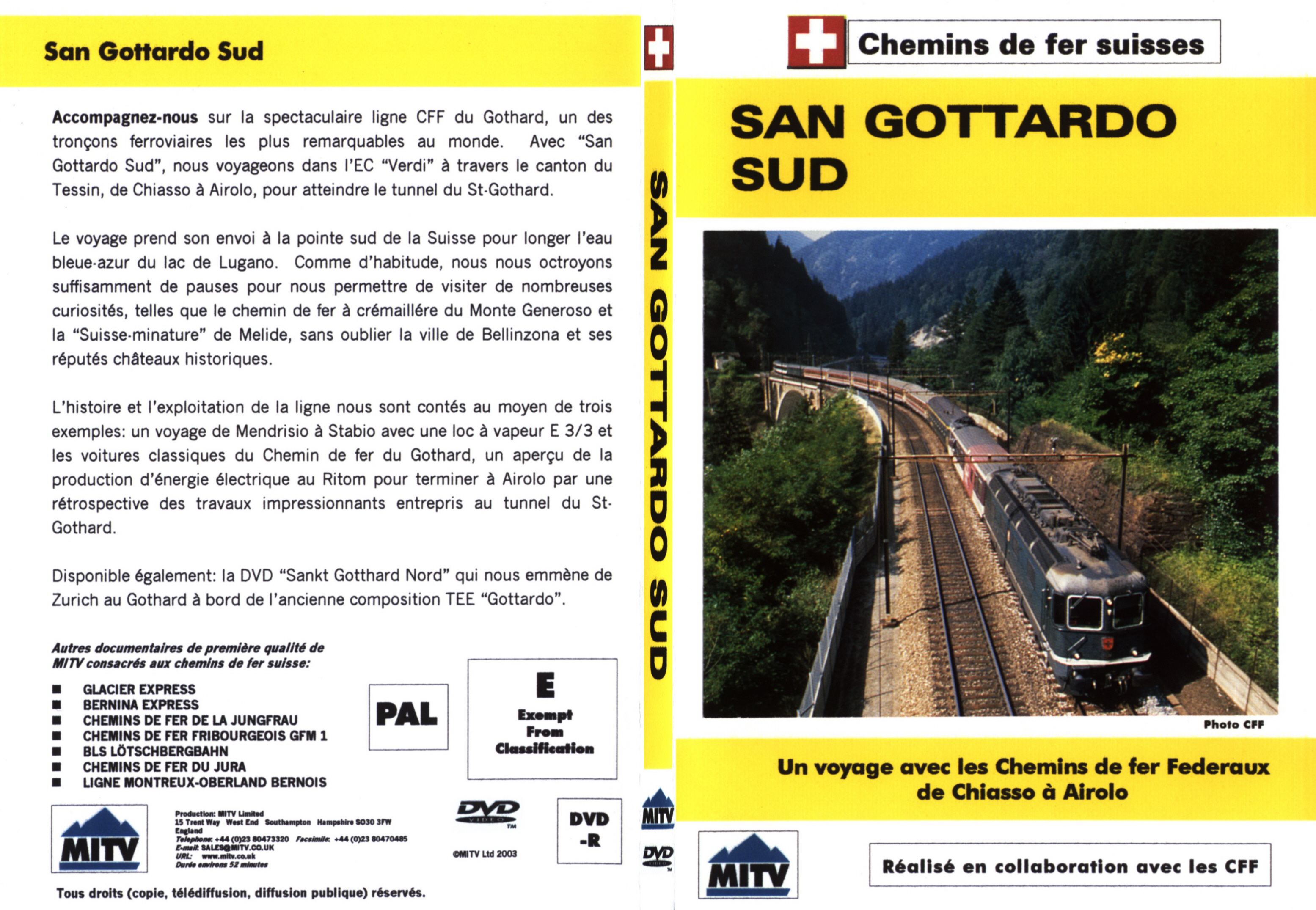 Jaquette DVD Saint Gotthard - Sud - SLIM