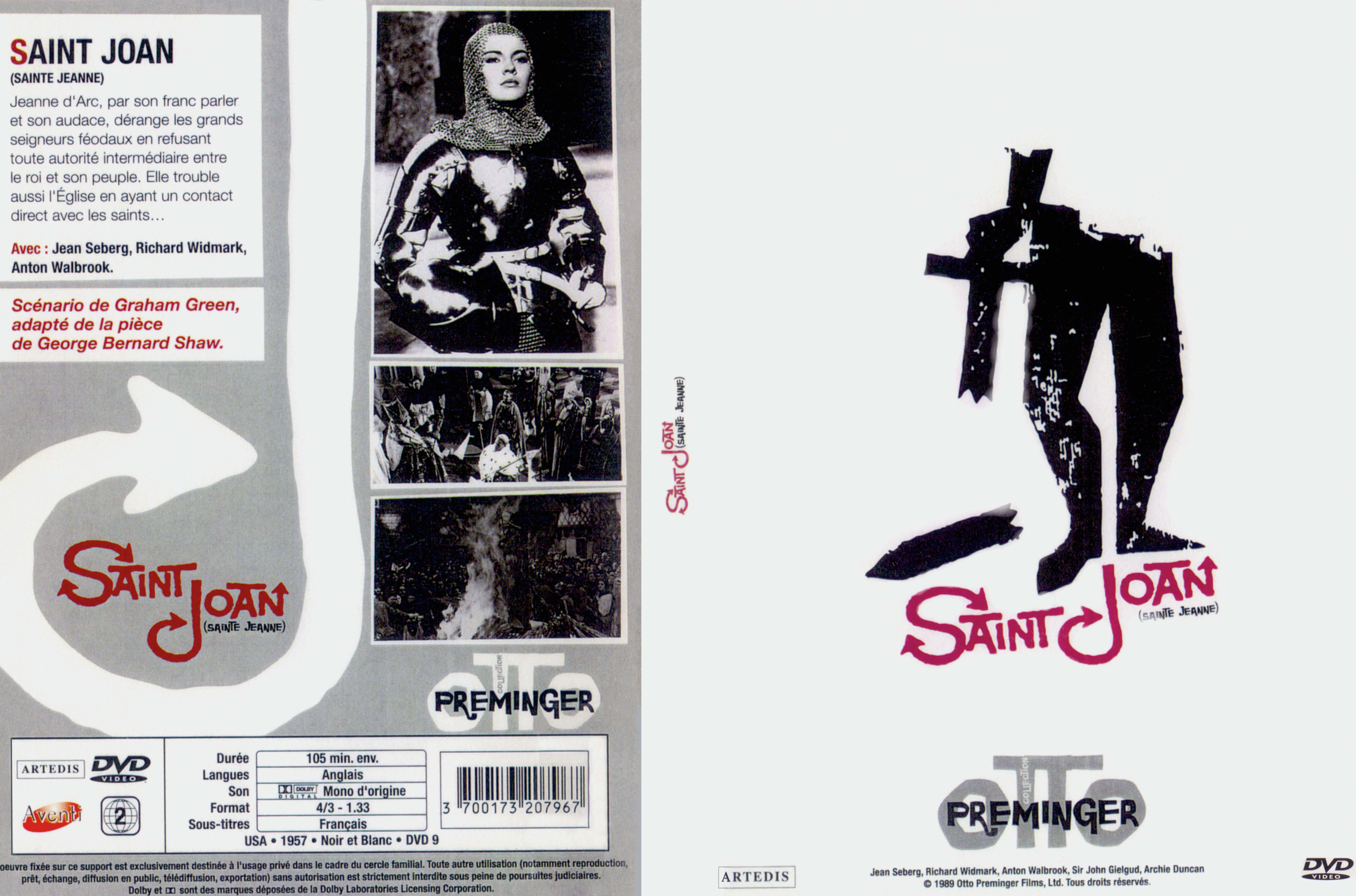 Jaquette DVD Saint Joan - Sainte Jeanne