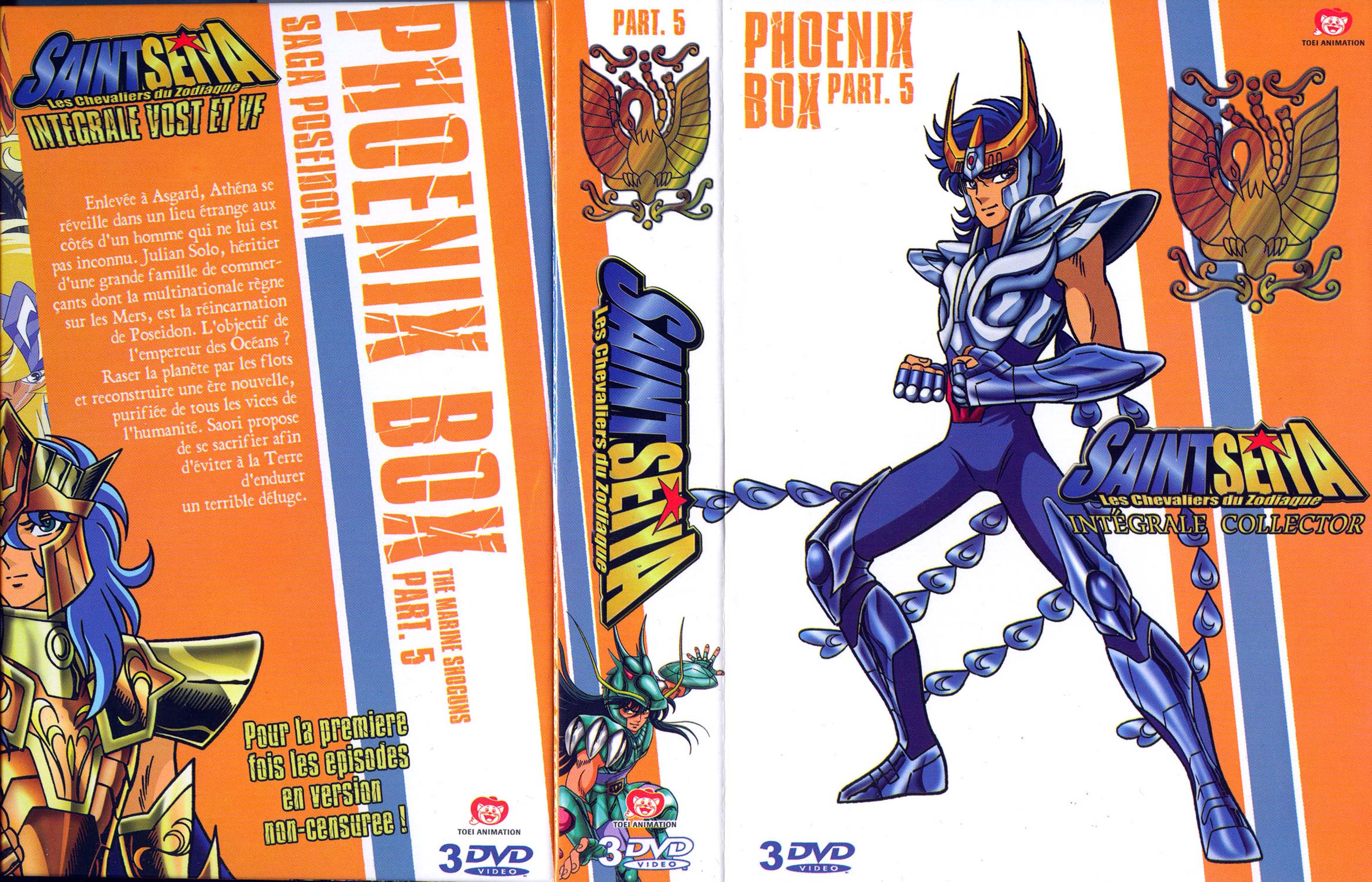 Jaquette DVD Saint Seiya Phoenix Box 5