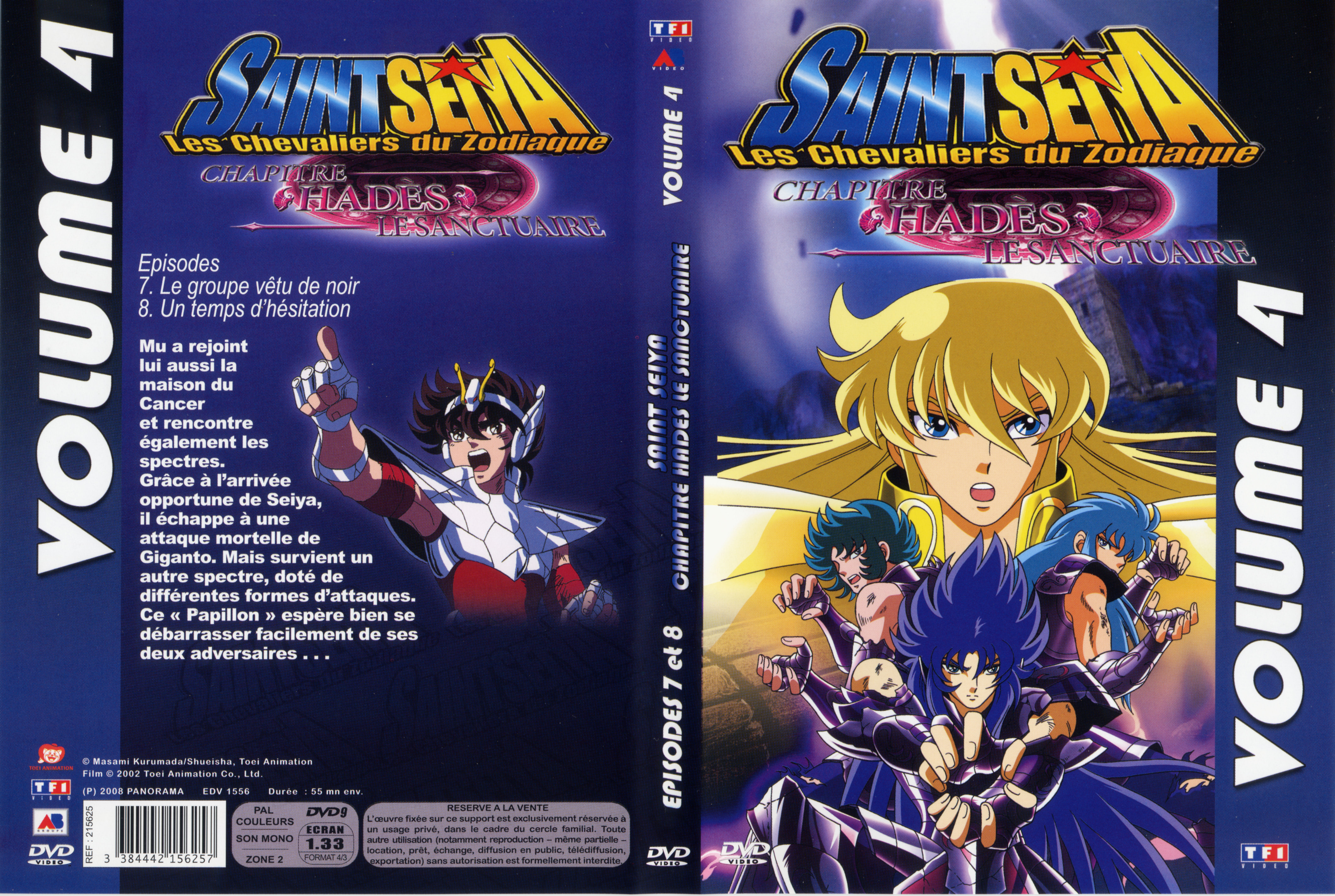 Jaquette DVD Saint Seiya - Hades vol 4