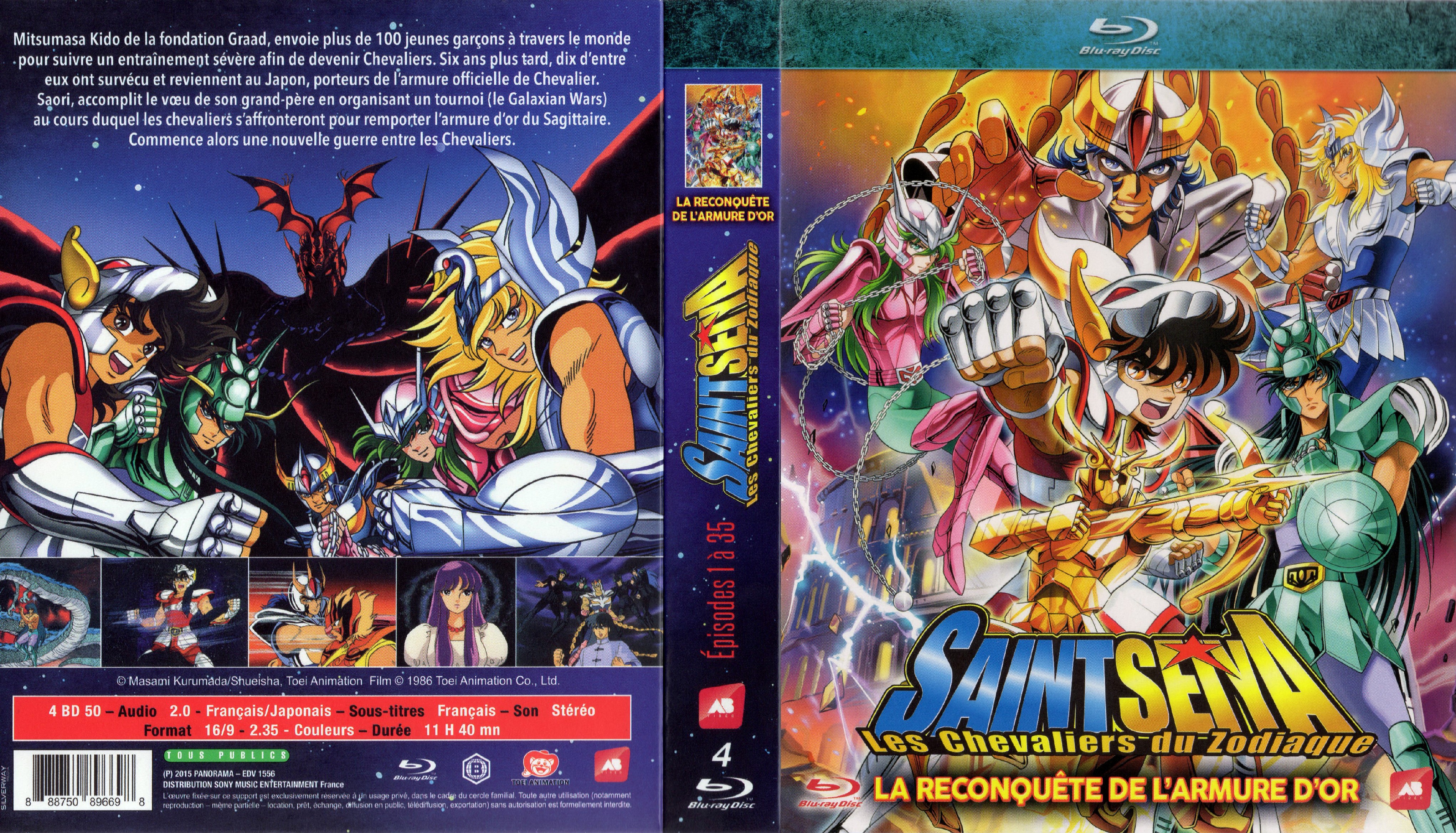 Jaquette DVD Saint Seiya - les chevaliers du zodiaque - La reconqute de l