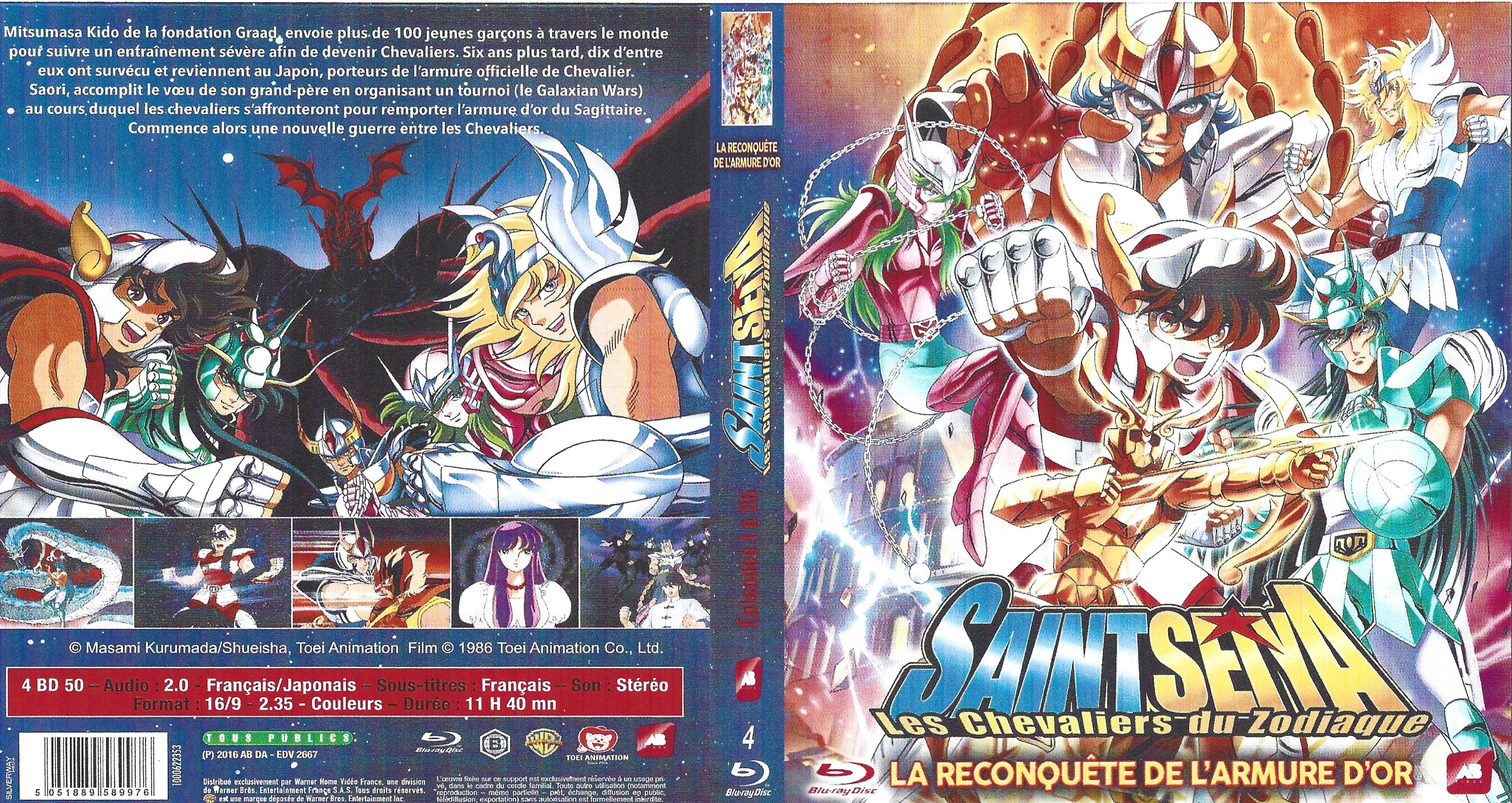 Jaquette DVD Saint Seiya la reconqute de l