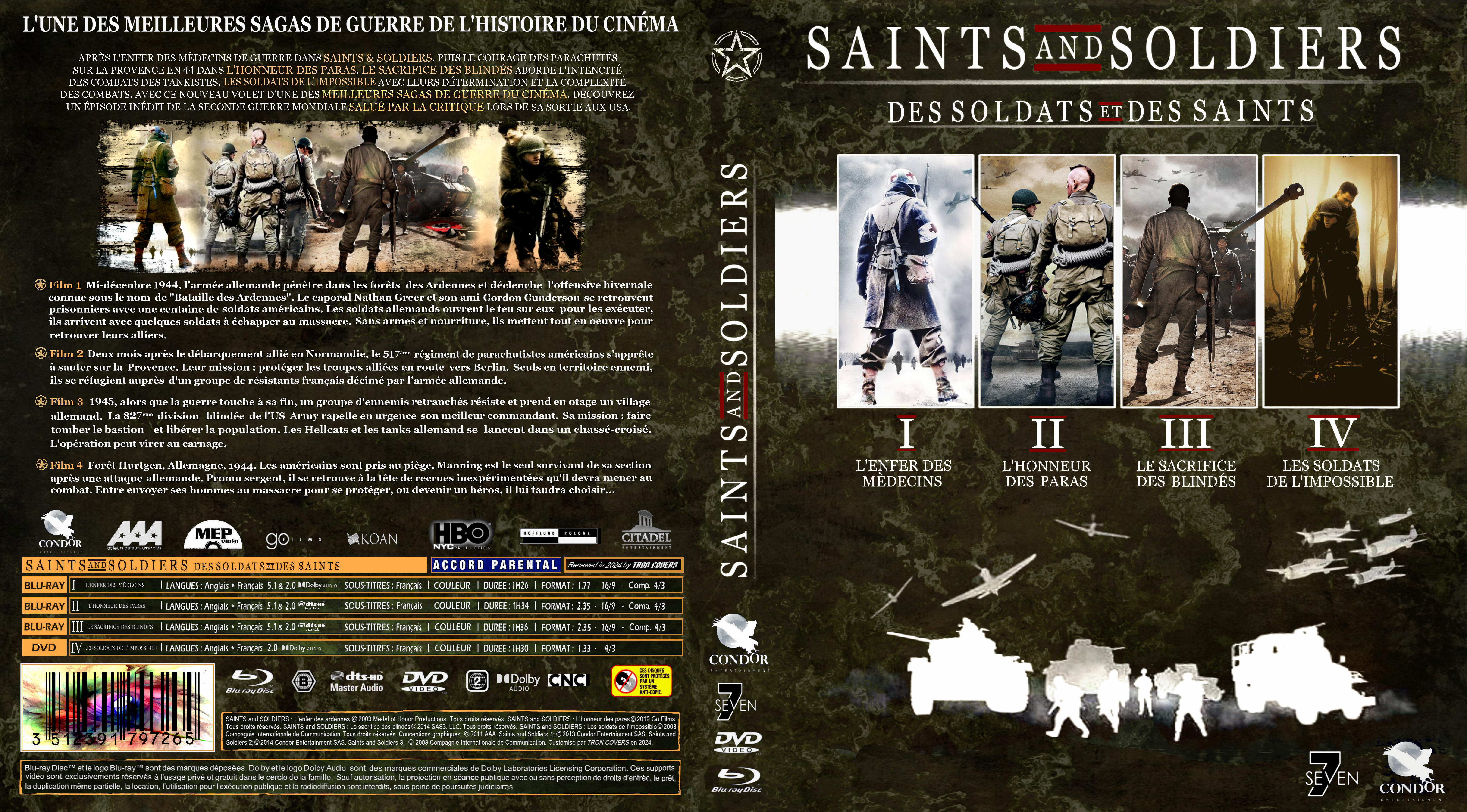 Jaquette DVD Saint and Soldiers collection custom (BLU-RAY)