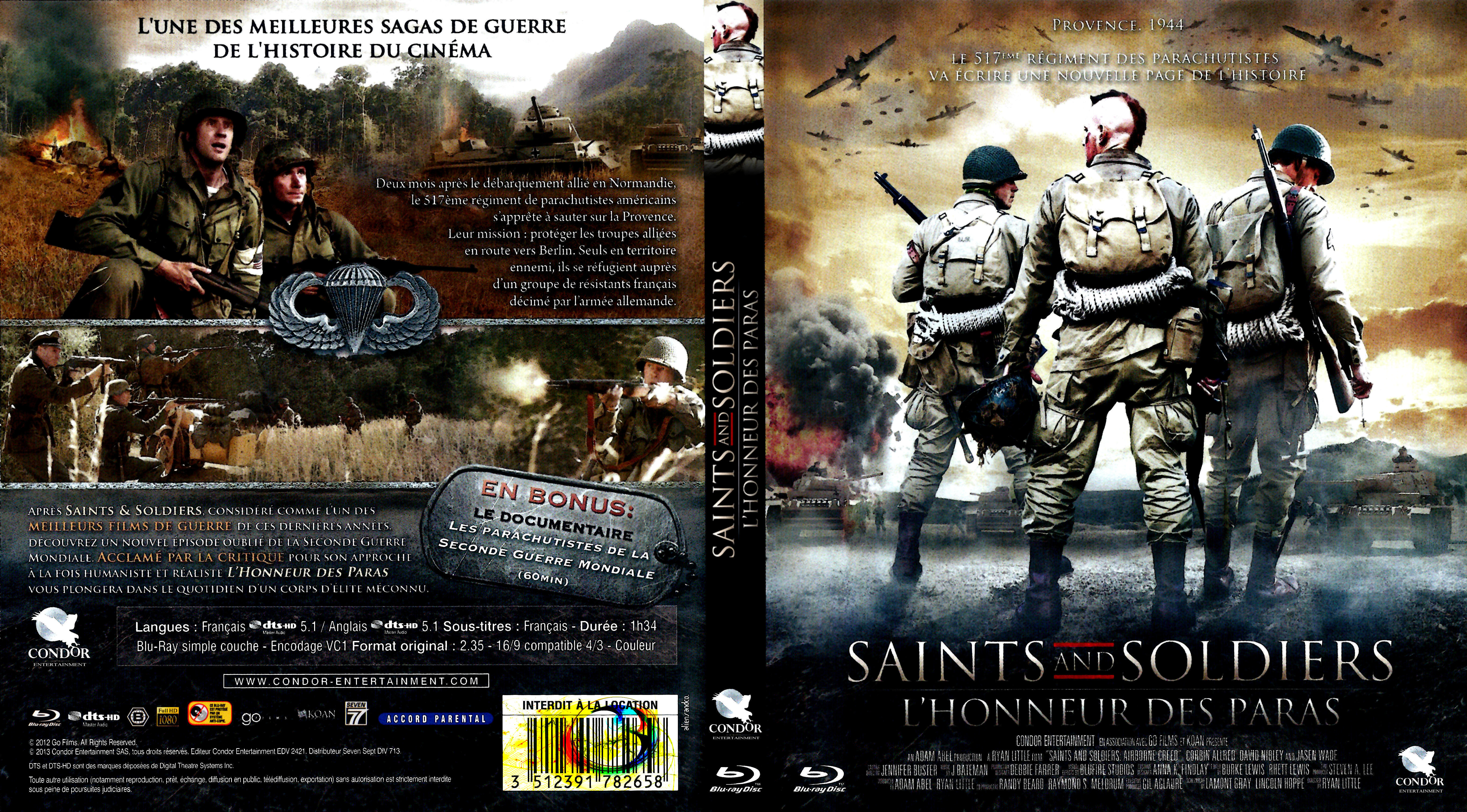 Jaquette DVD Saint and soldiers 2 l