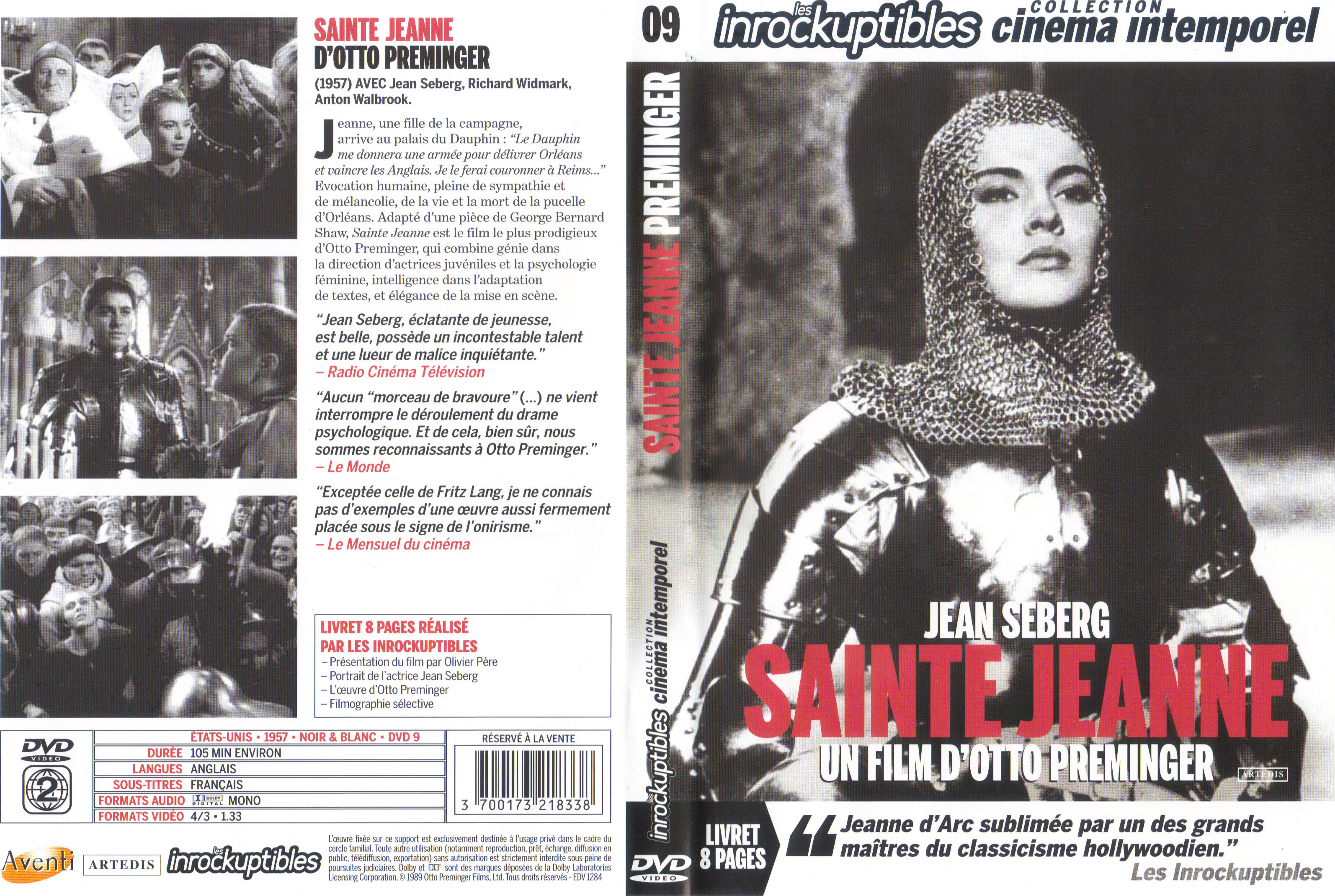 Jaquette DVD Sainte Jeanne