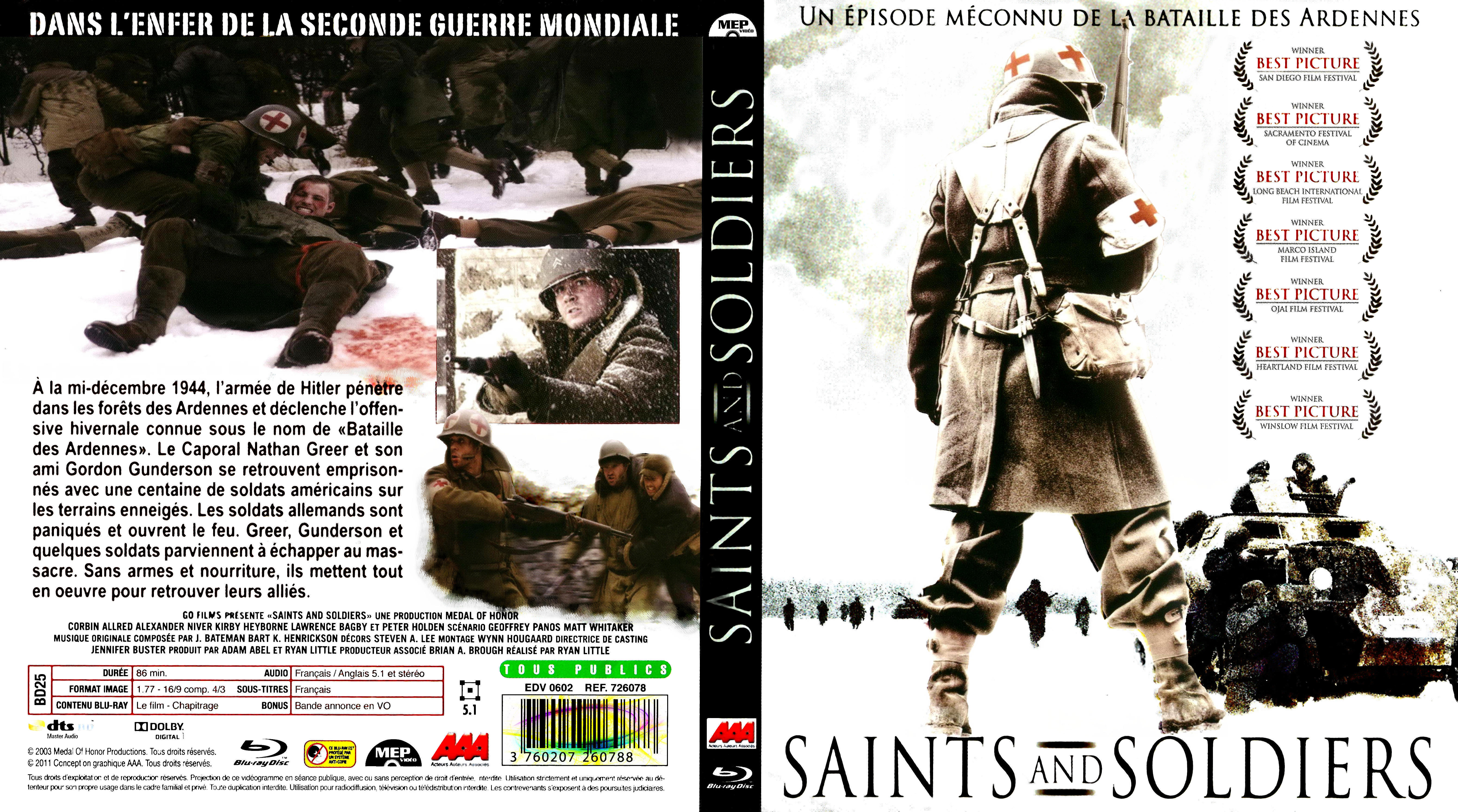 Jaquette DVD Saints and soldiers (BLU-RAY)
