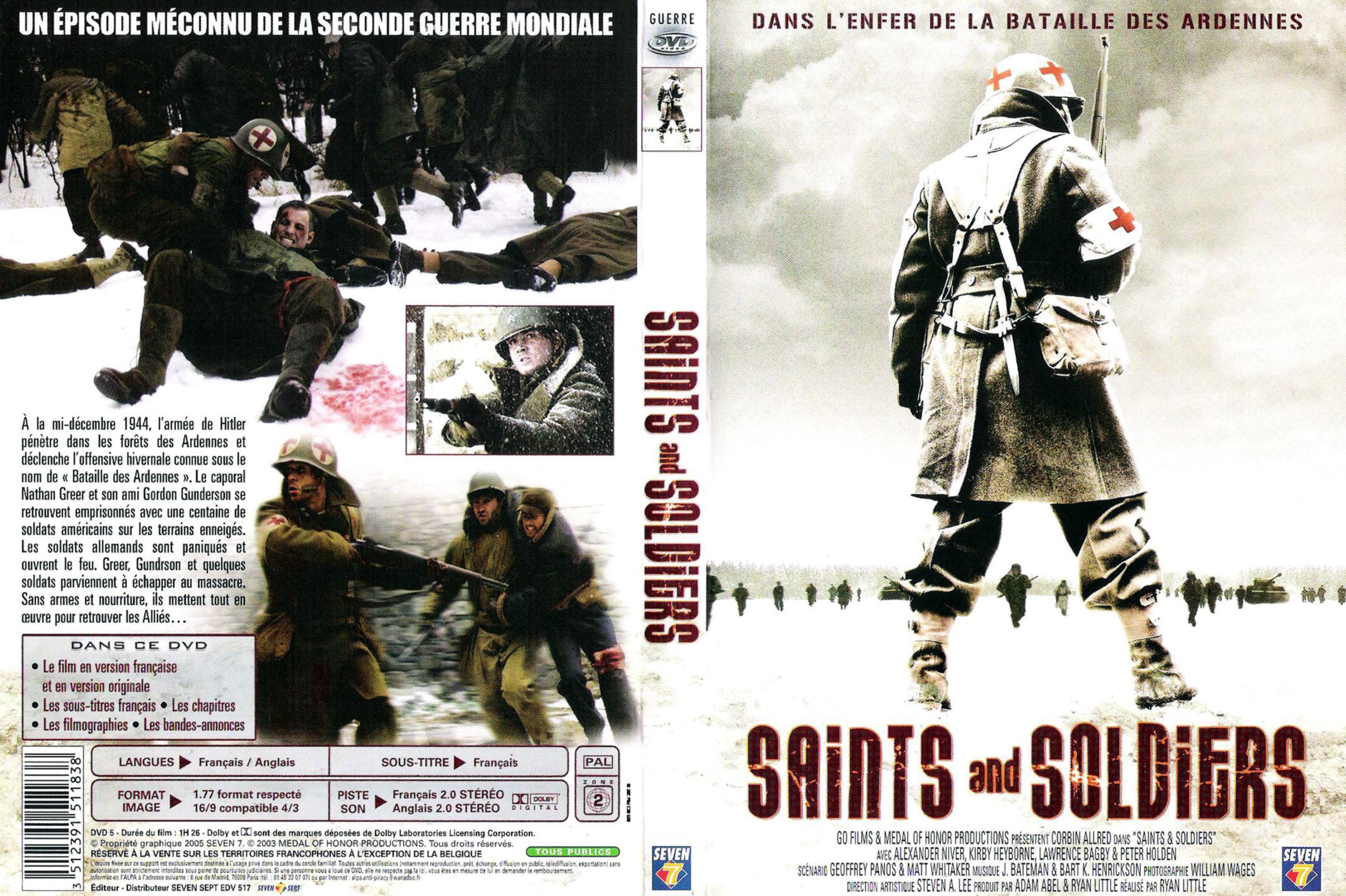 Jaquette DVD Saints and soldiers v3