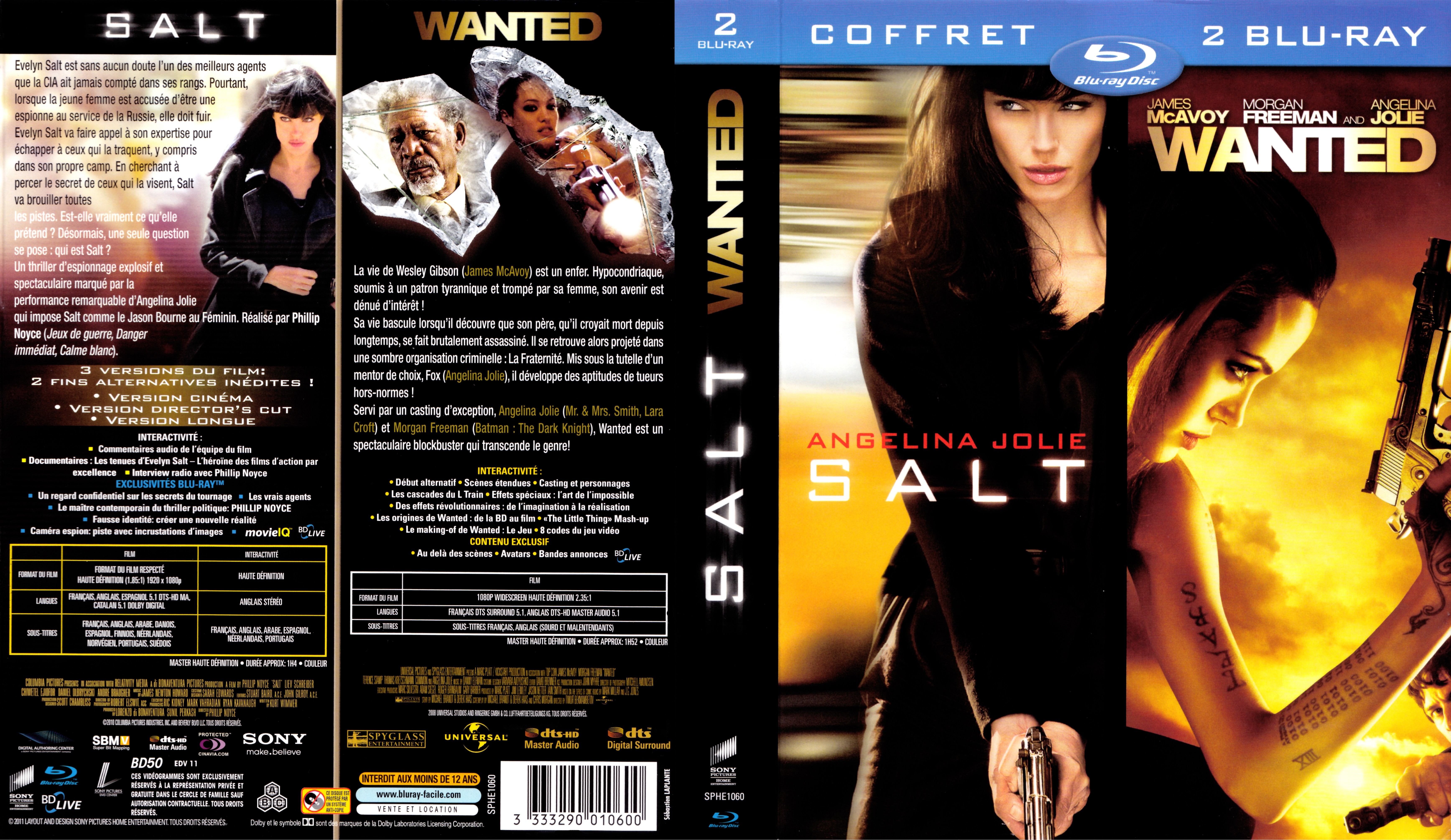 Jaquette DVD Salt & Wanted COFFRET (BLU-RAY)