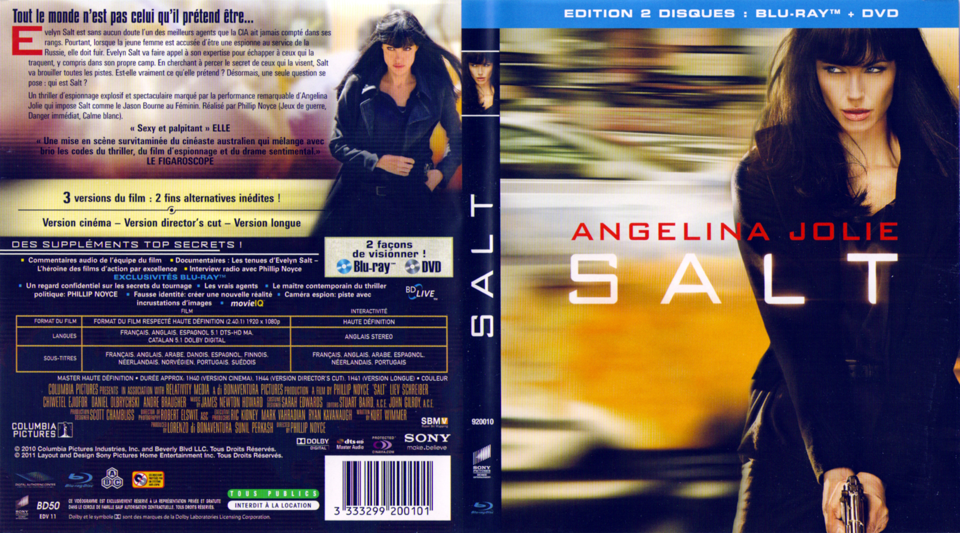 Jaquette DVD Salt (BLU-RAY)