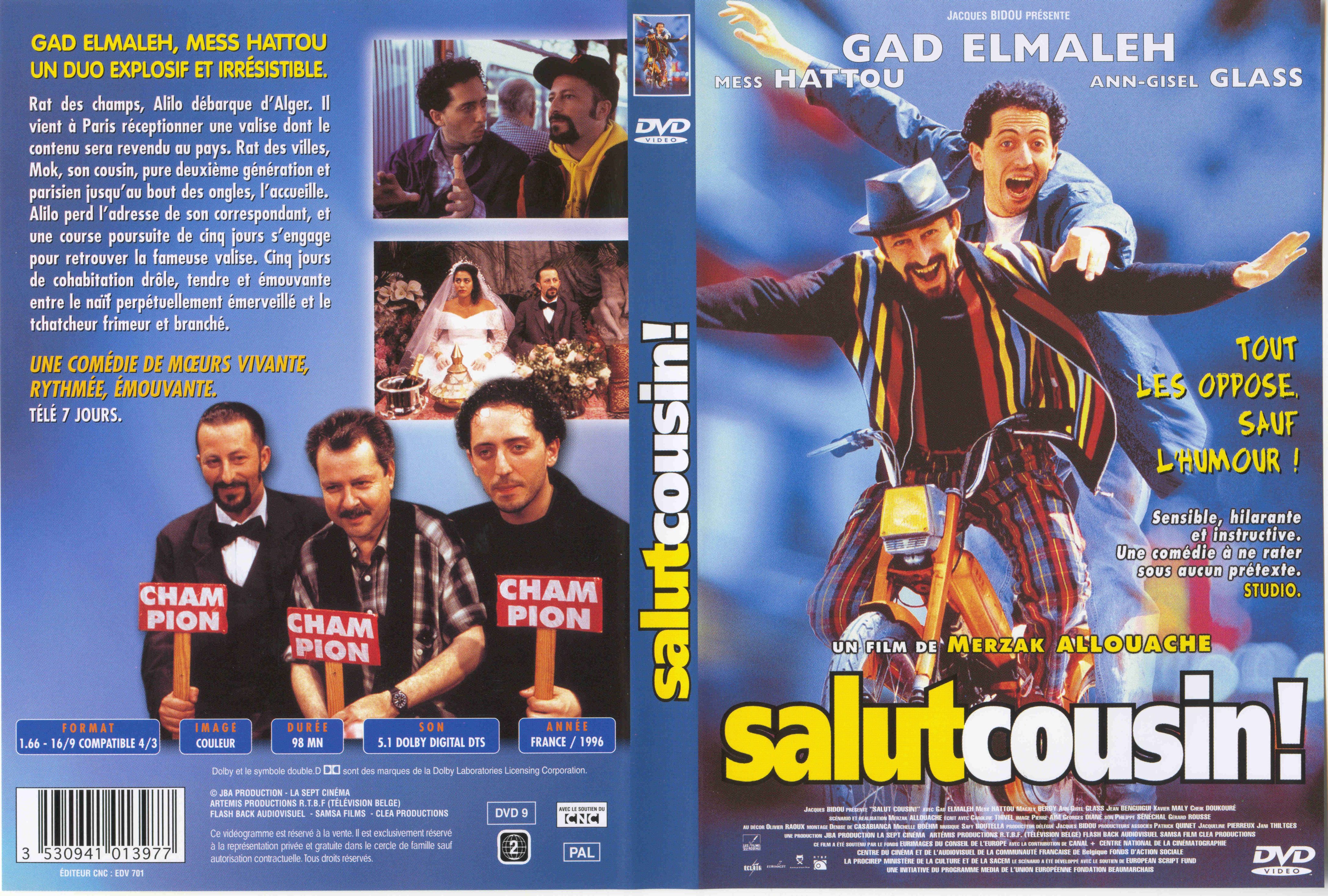 Jaquette DVD Salut cousin