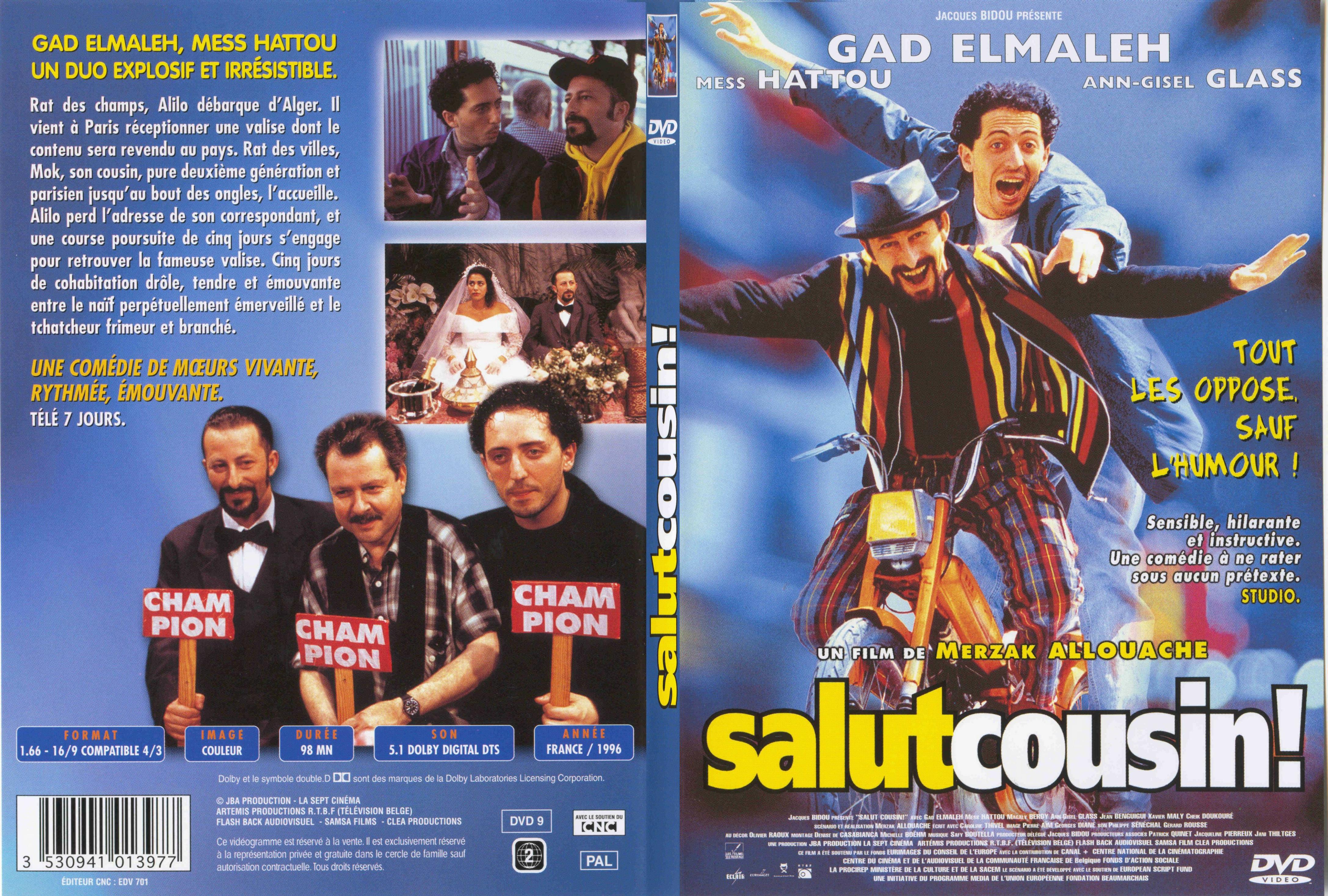 Jaquette DVD Salut cousin - SLIM
