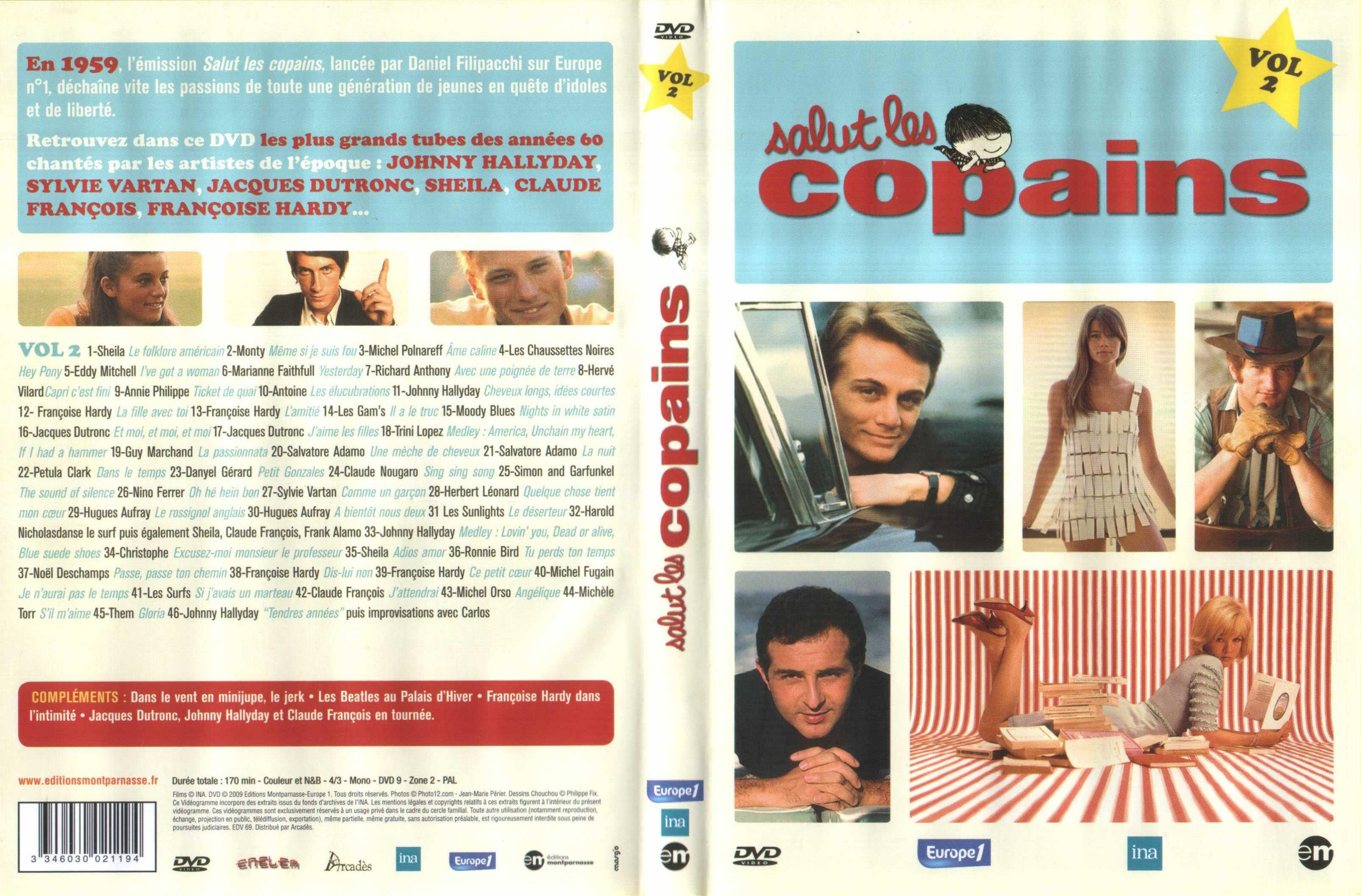 Jaquette DVD Salut les copains- Vol 2